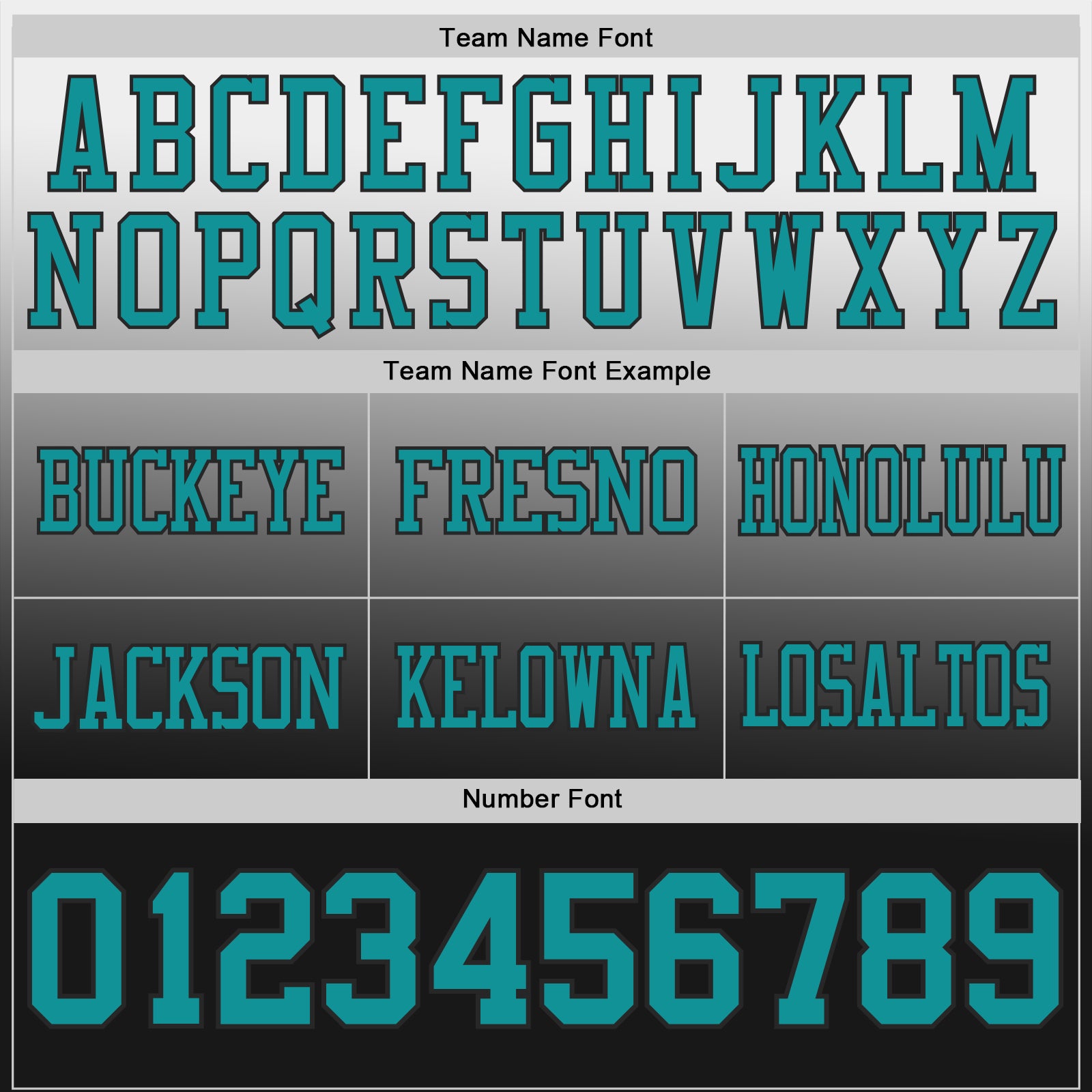 Custom White Teal-Black Authentic Star Gradient 7V7 Flag Football Jersey view 3