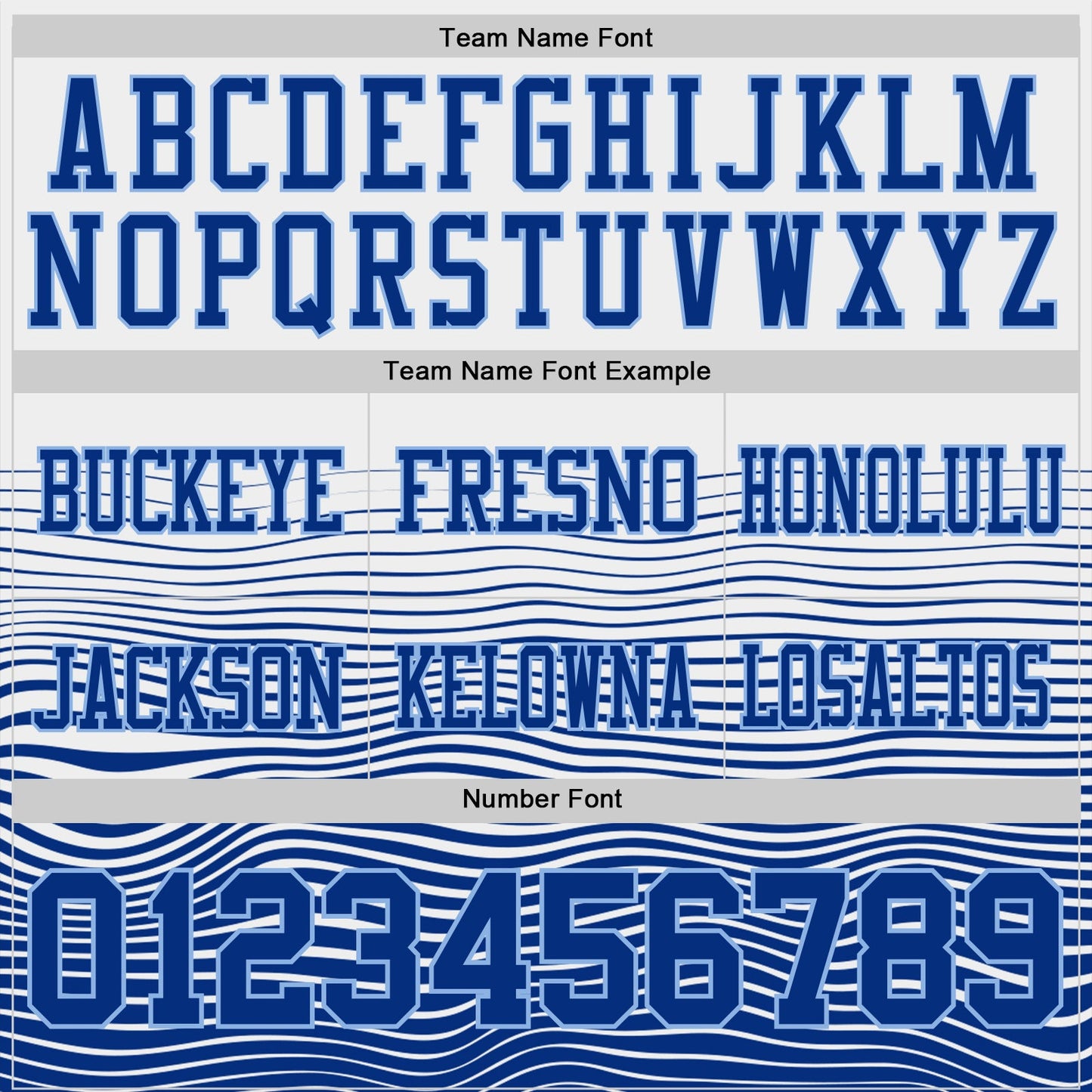 Custom White Royal-Light Blue Authentic Fluid Wave Line Fade 7V7 Flag Football Jersey view 3