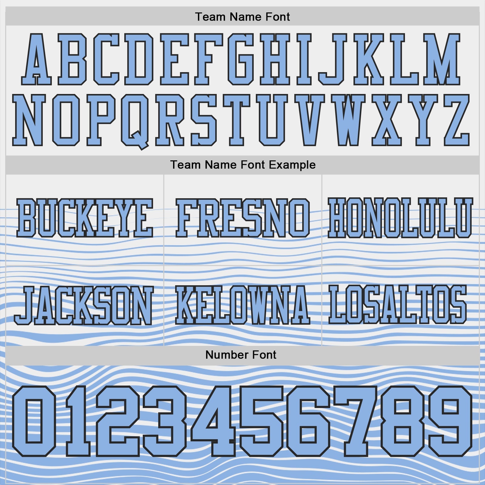 Custom White Light Blue-Black Authentic Fluid Wave Line Fade 7V7 Flag Football Jersey view 3