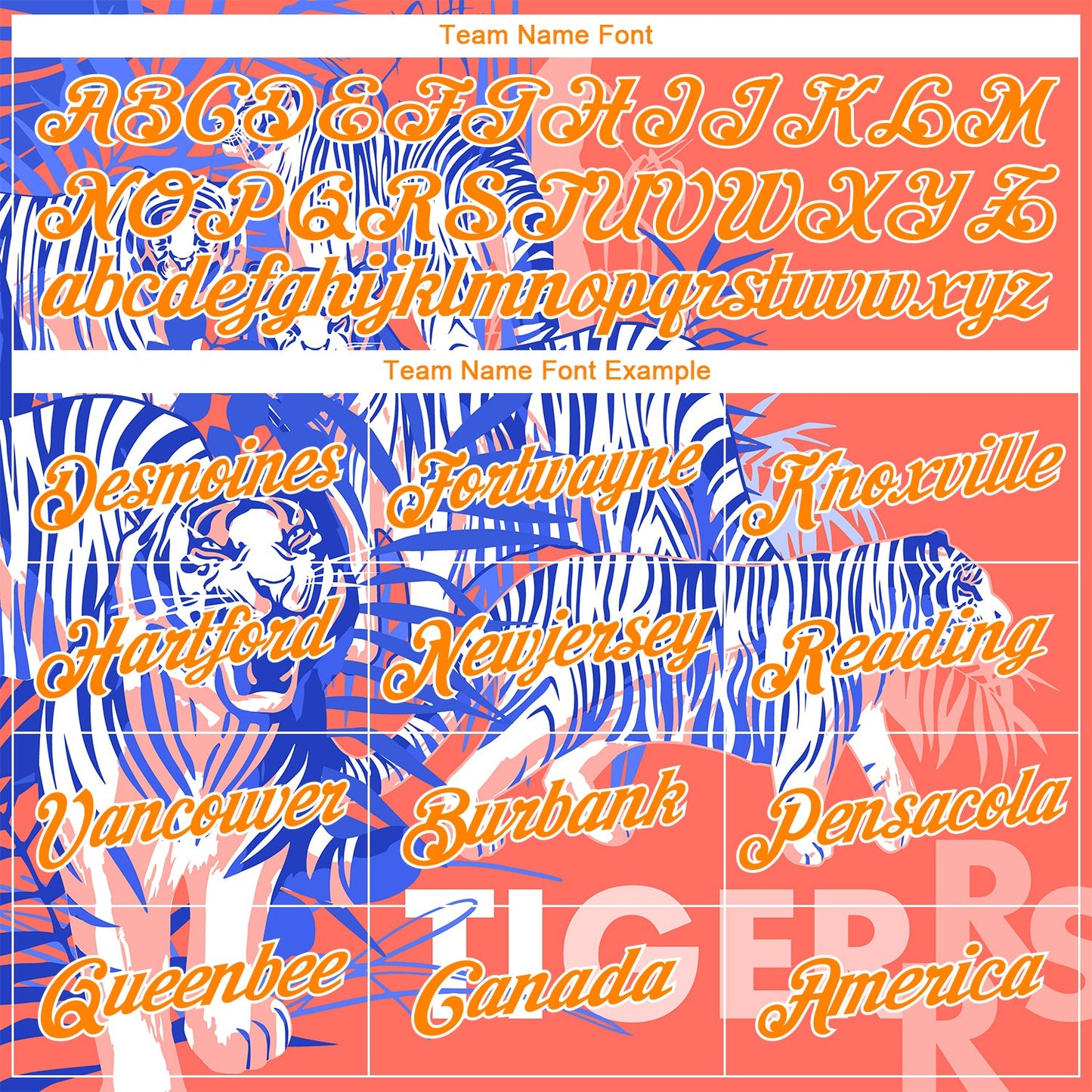 Custom Stitched Medium Pink Bay Orange-White 3D Pattern Design Tiger Sports Pullover Sweatshirt Hoodie view 3