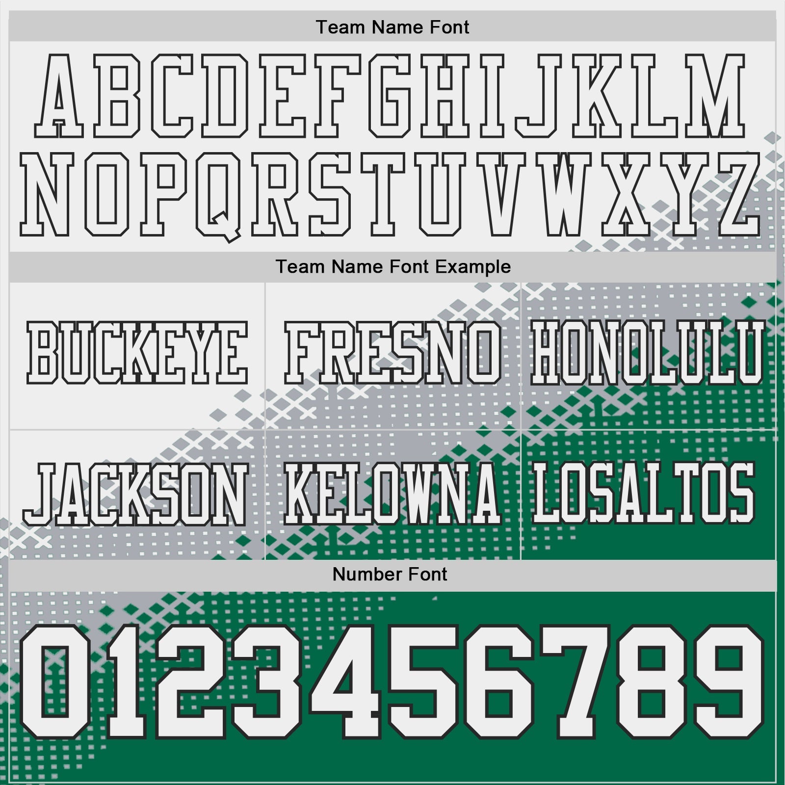 Custom White Gray Kelly Green-Black Authentic Geometric Gradient 7V7 Flag Football Jersey view 3