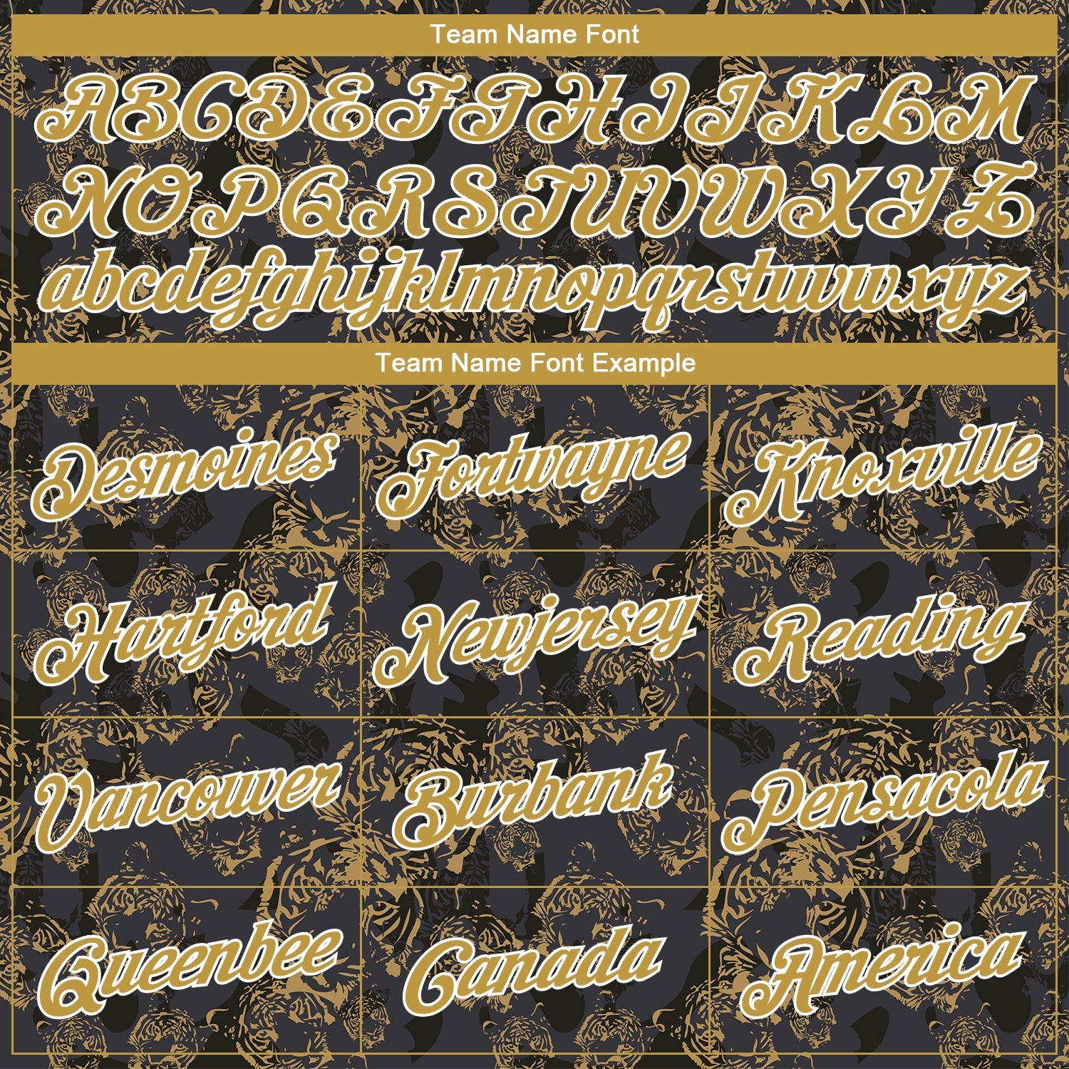 Custom Stitched Black Old Gold-White 3D Pattern Design Tiger Sports Pullover Sweatshirt Hoodie view 3