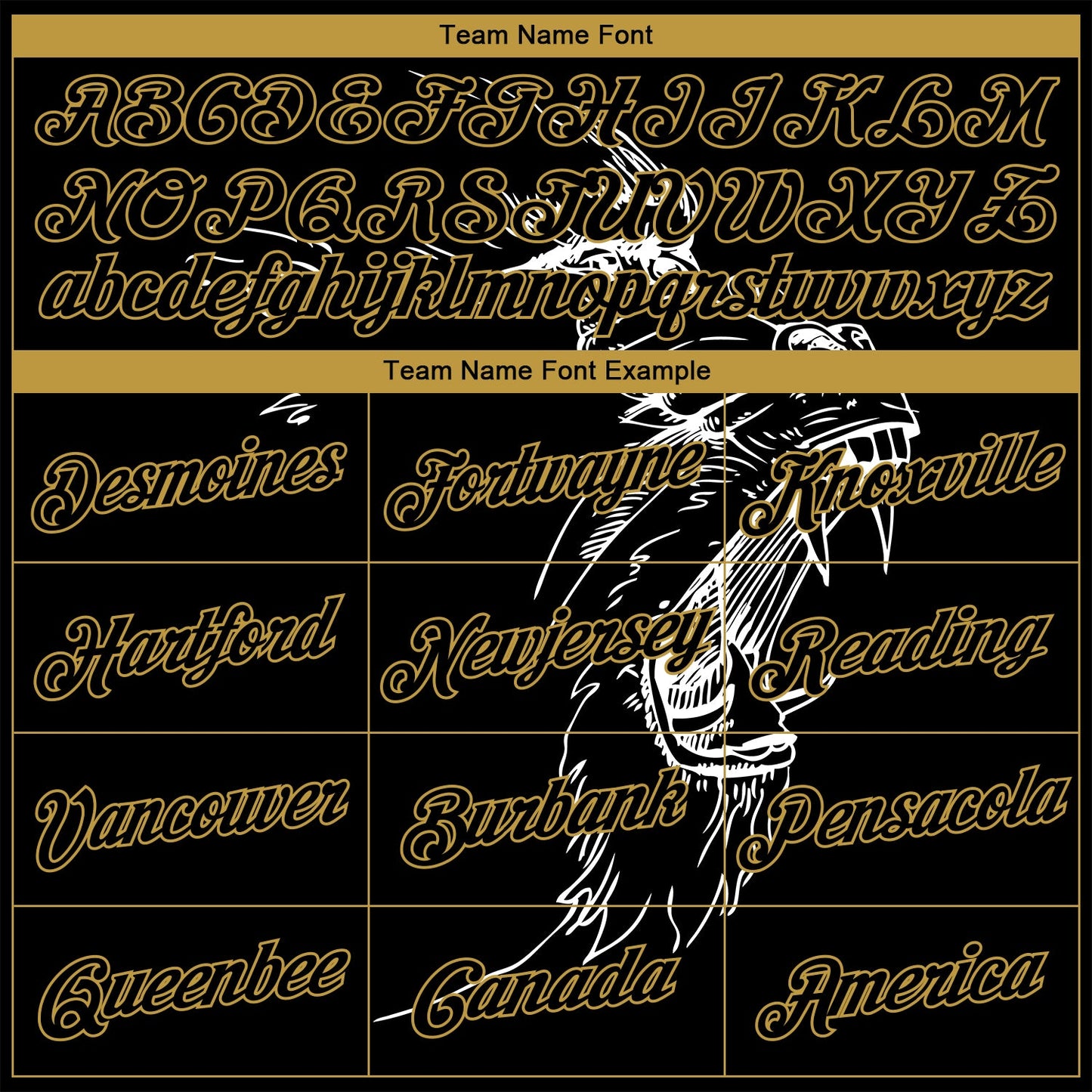 Custom Stitched Black-Old Gold 3D Pattern Design Gorilla Sports Pullover Sweatshirt Hoodie view 3