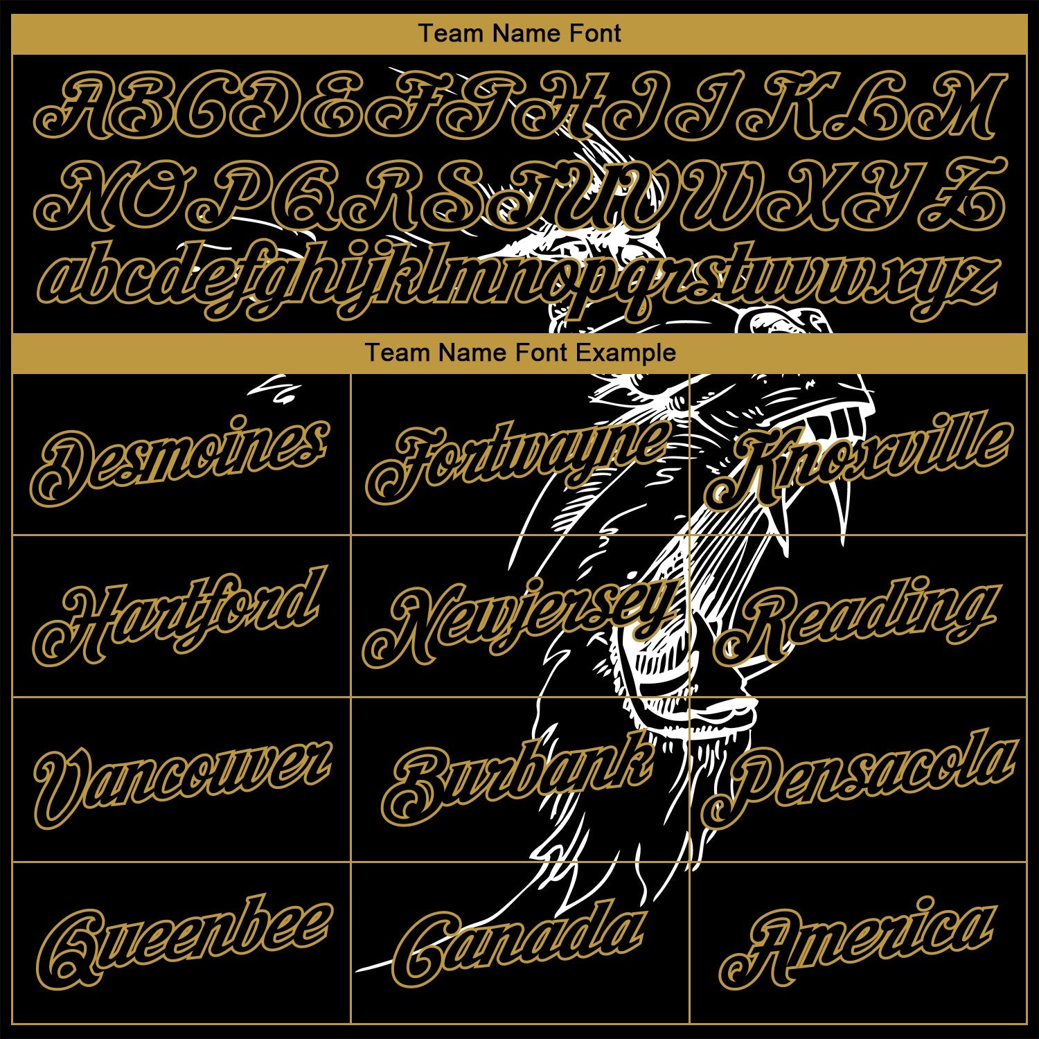 Custom Stitched Black-Old Gold 3D Pattern Design Gorilla Sports Pullover Sweatshirt Hoodie view 3