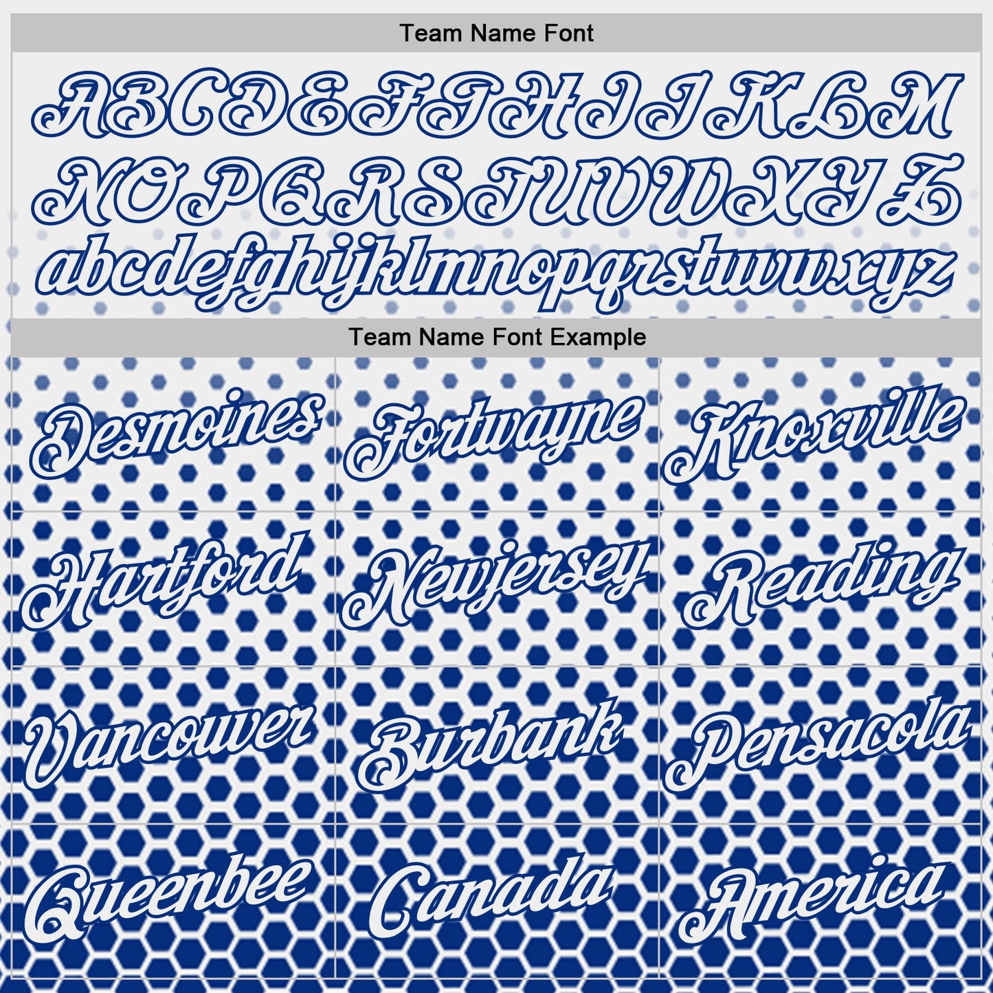 Custom White-Royal Geometric Hexagonal Dot Gradient Performance T-Shirt view 3