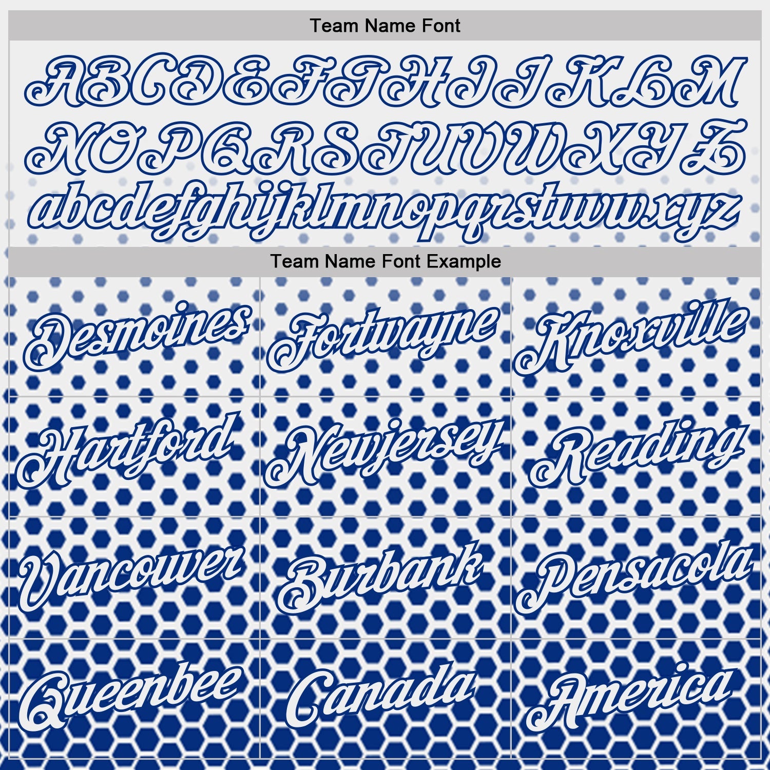 Custom White-Royal Geometric Hexagonal Dot Gradient Performance T-Shirt view 3
