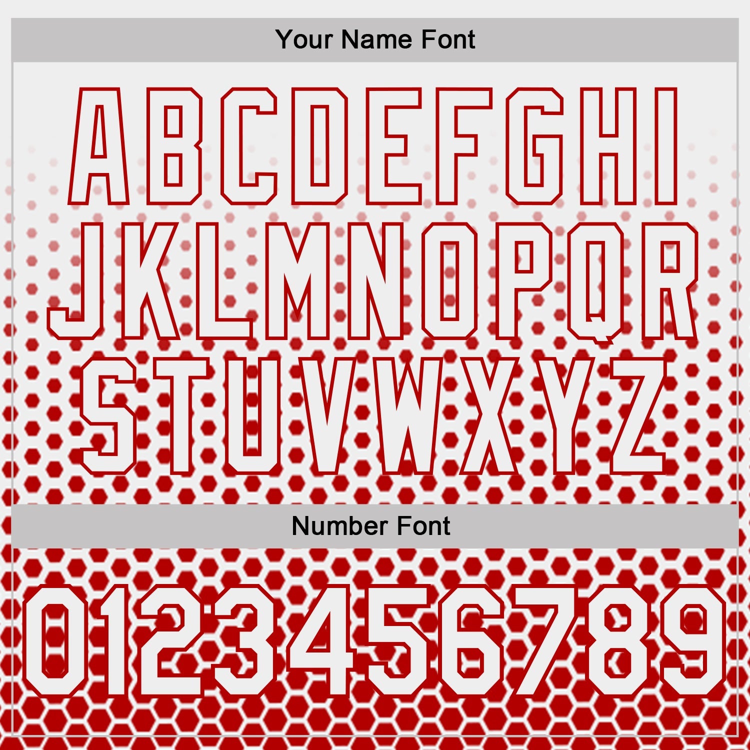 Custom White-Red Geometric Hexagonal Dot Gradient Performance T-Shirt view 4