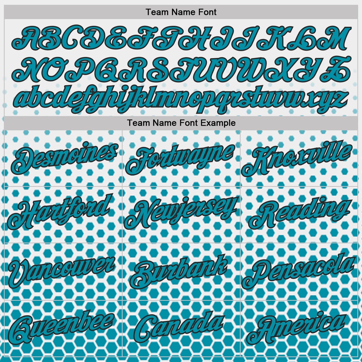 Custom White Teal-Black Geometric Hexagonal Dot Gradient Performance T-Shirt view 3