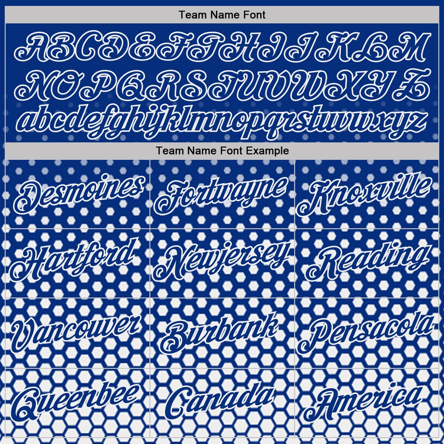 Custom Royal-White Geometric Hexagonal Dot Gradient Performance T-Shirt view 3