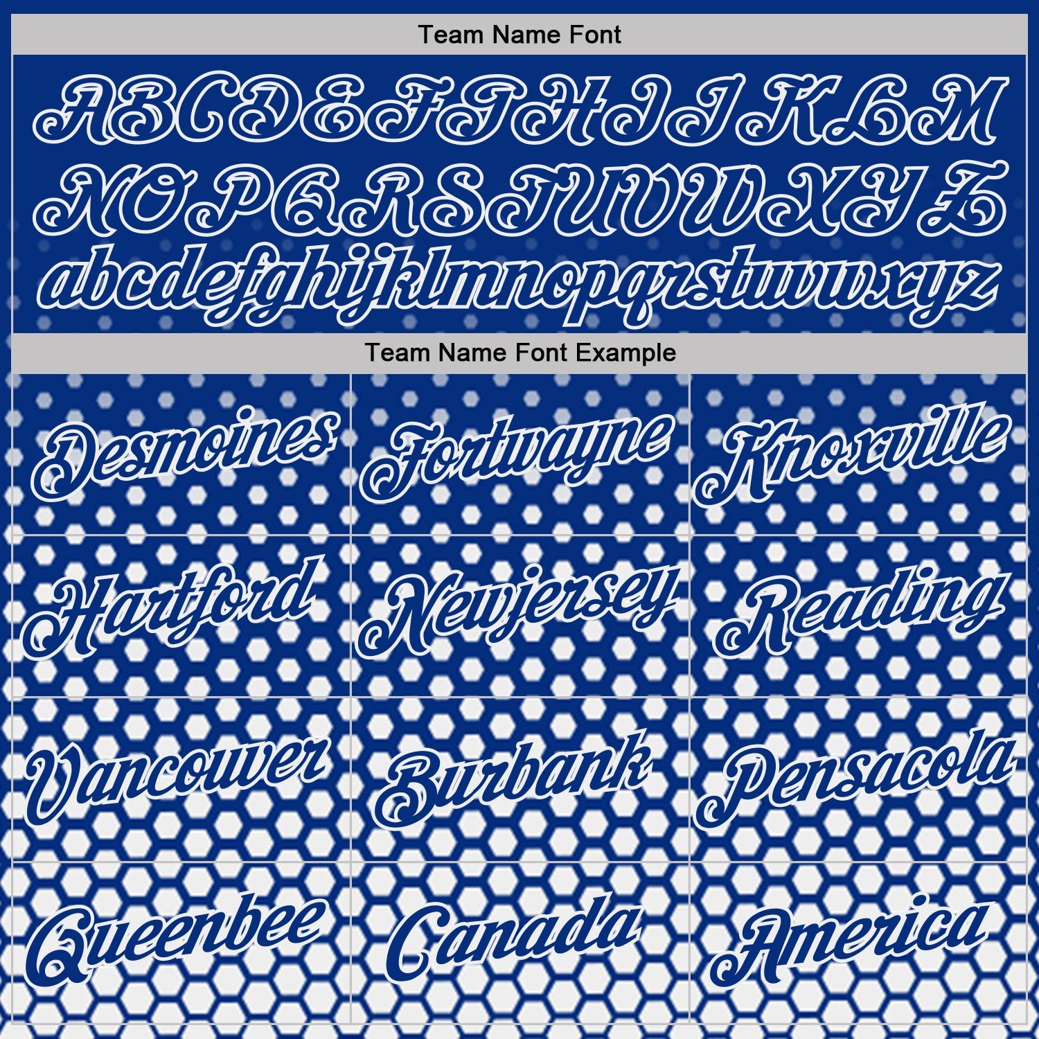 Custom Royal-White Geometric Hexagonal Dot Gradient Performance T-Shirt view 3