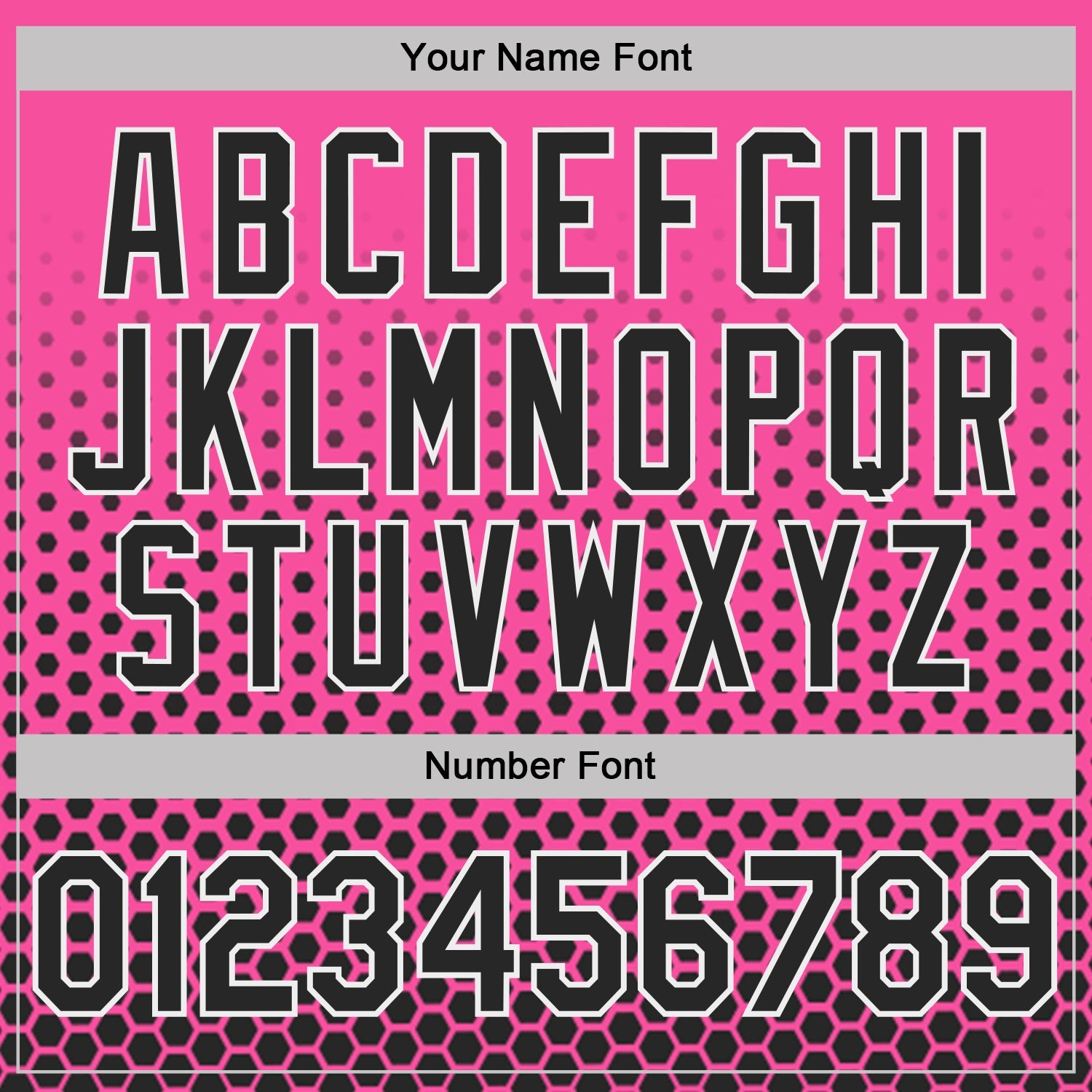 Custom Pink Black-White Geometric Hexagonal Dot Gradient Performance T-Shirt view 4