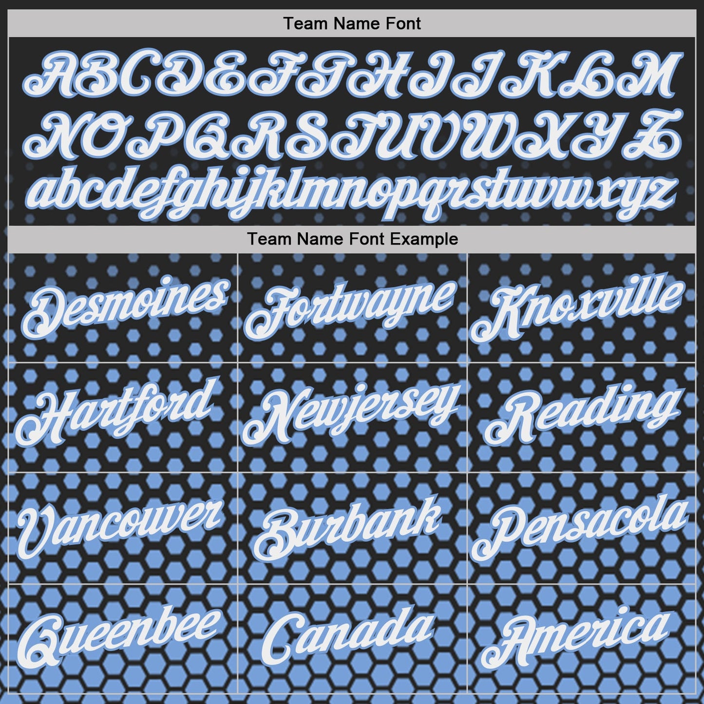 Custom Black White-Light Blue Geometric Hexagonal Dot Gradient Performance T-Shirt view 3
