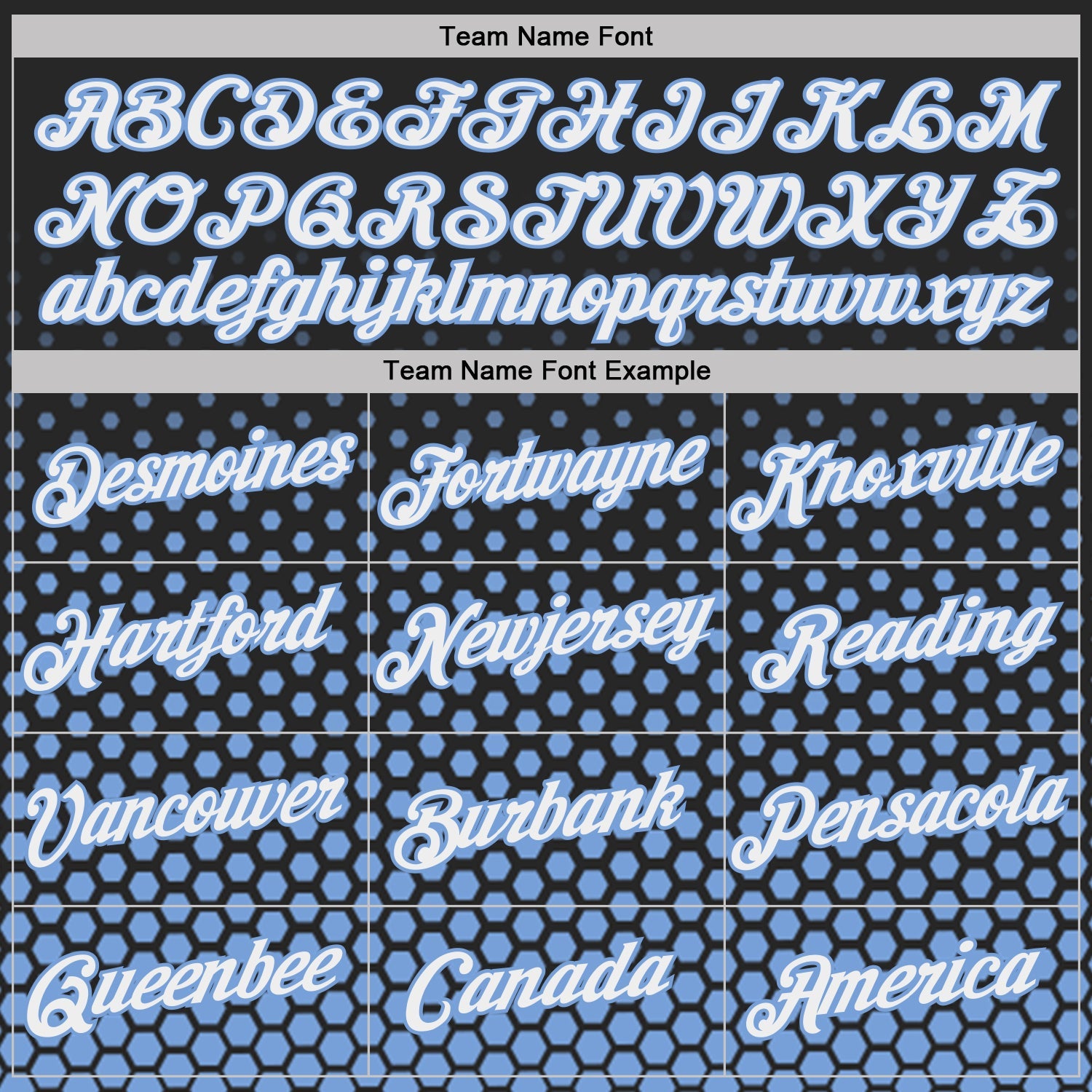 Custom Black White-Light Blue Geometric Hexagonal Dot Gradient Performance T-Shirt view 3