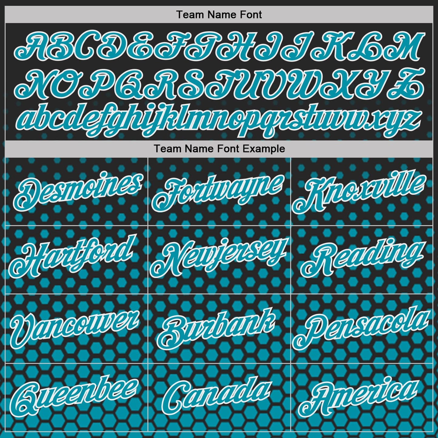 Custom Black Teal-White Geometric Hexagonal Dot Gradient Performance T-Shirt view 3