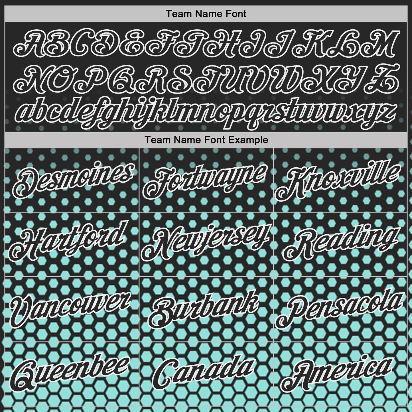 Custom Black Ice Blue-White Geometric Hexagonal Dot Gradient Performance T-Shirt view 3