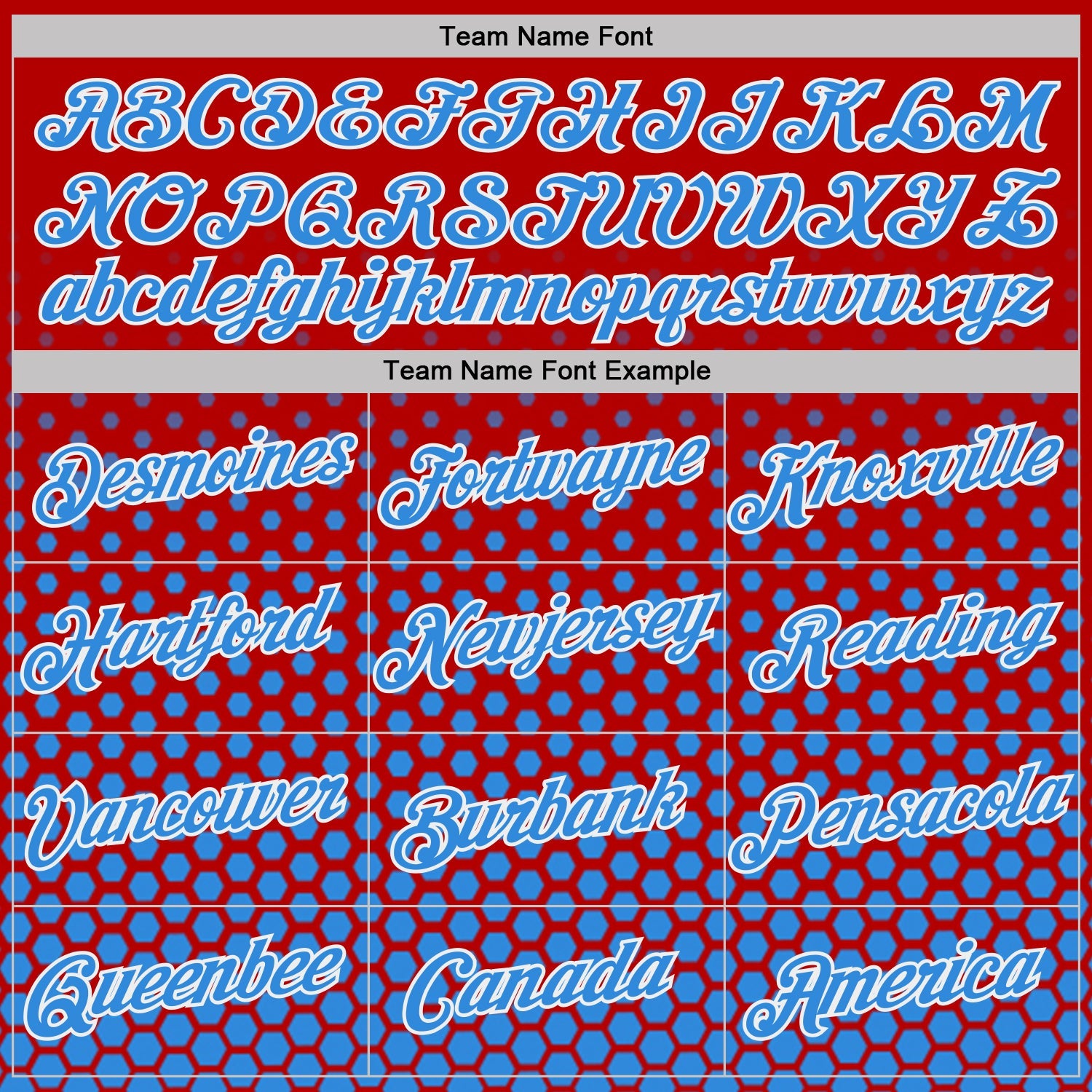 Custom Red Powder Blue-White Geometric Hexagonal Dot Gradient Performance T-Shirt view 3