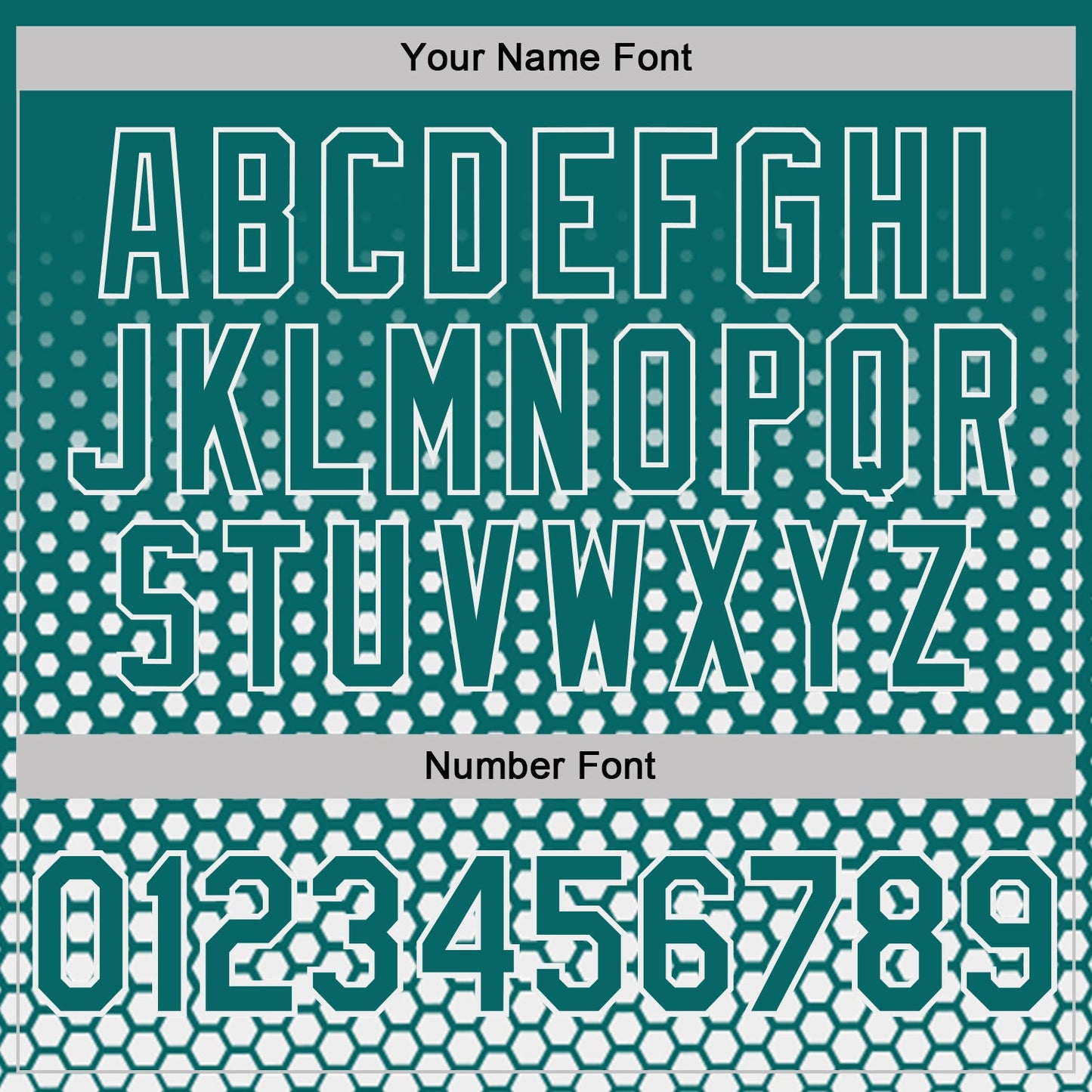 Custom Teal-White Geometric Hexagonal Dot Gradient Performance T-Shirt view 4