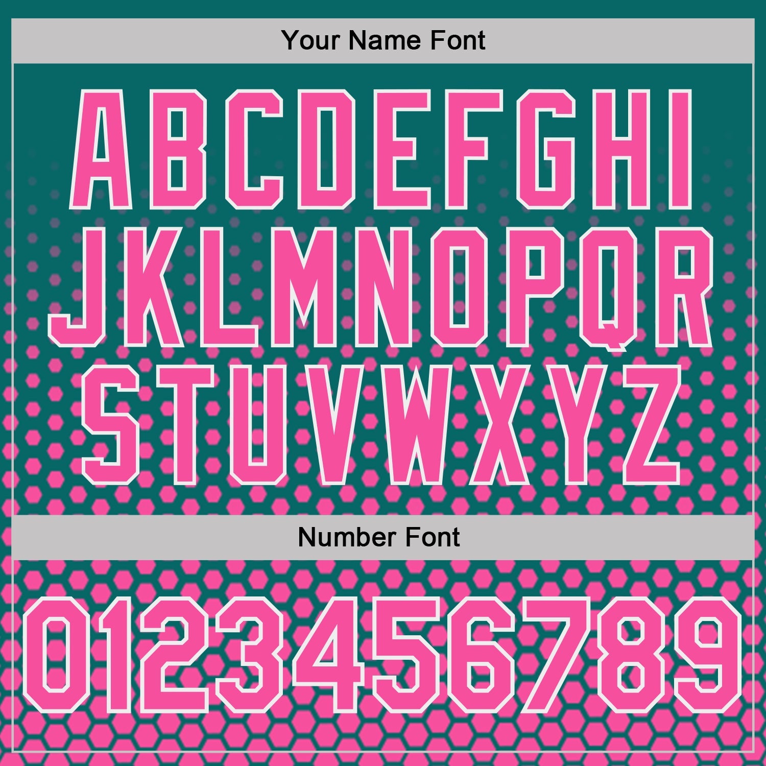Custom Teal Pink-White Geometric Hexagonal Dot Gradient Performance T-Shirt view 4