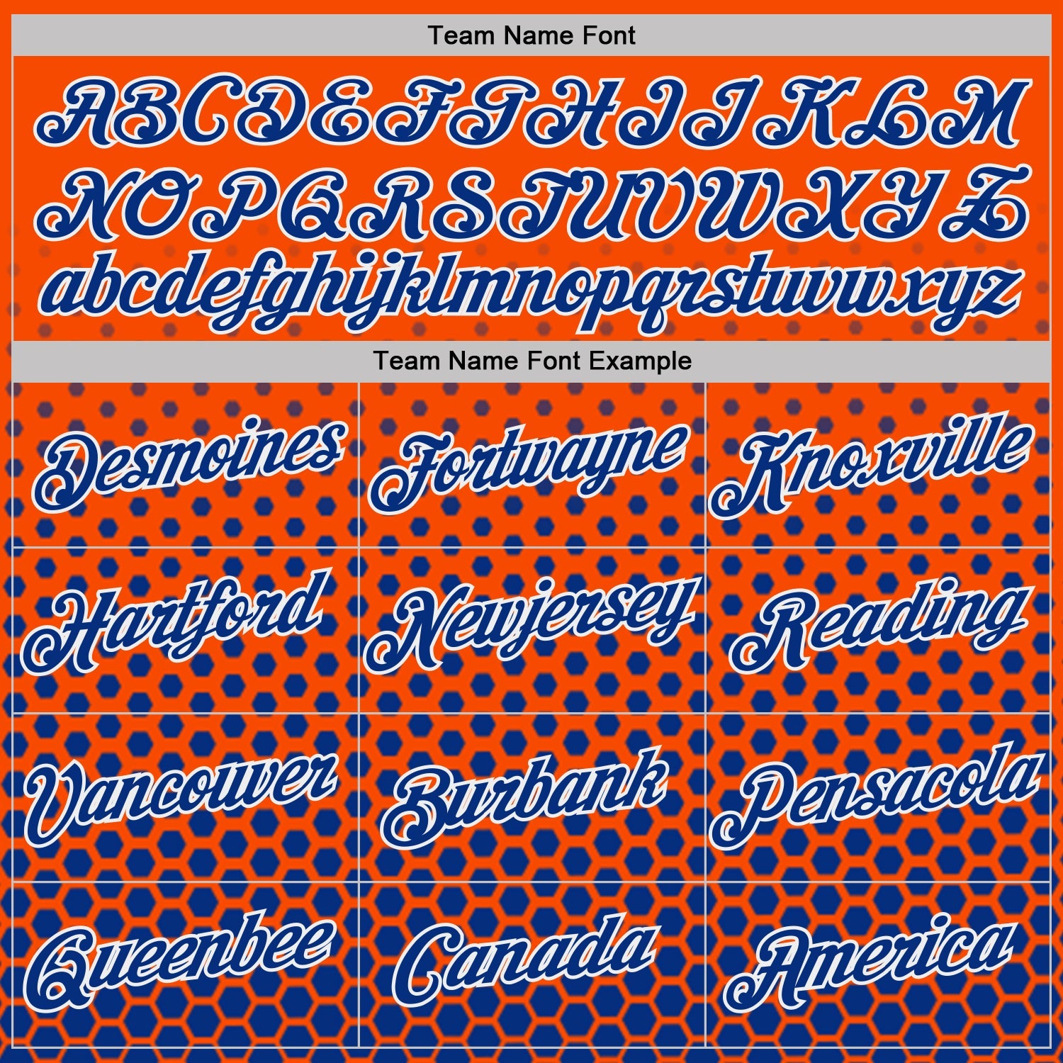 Custom Orange Royal-White Geometric Hexagonal Dot Gradient Performance T-Shirt view 3