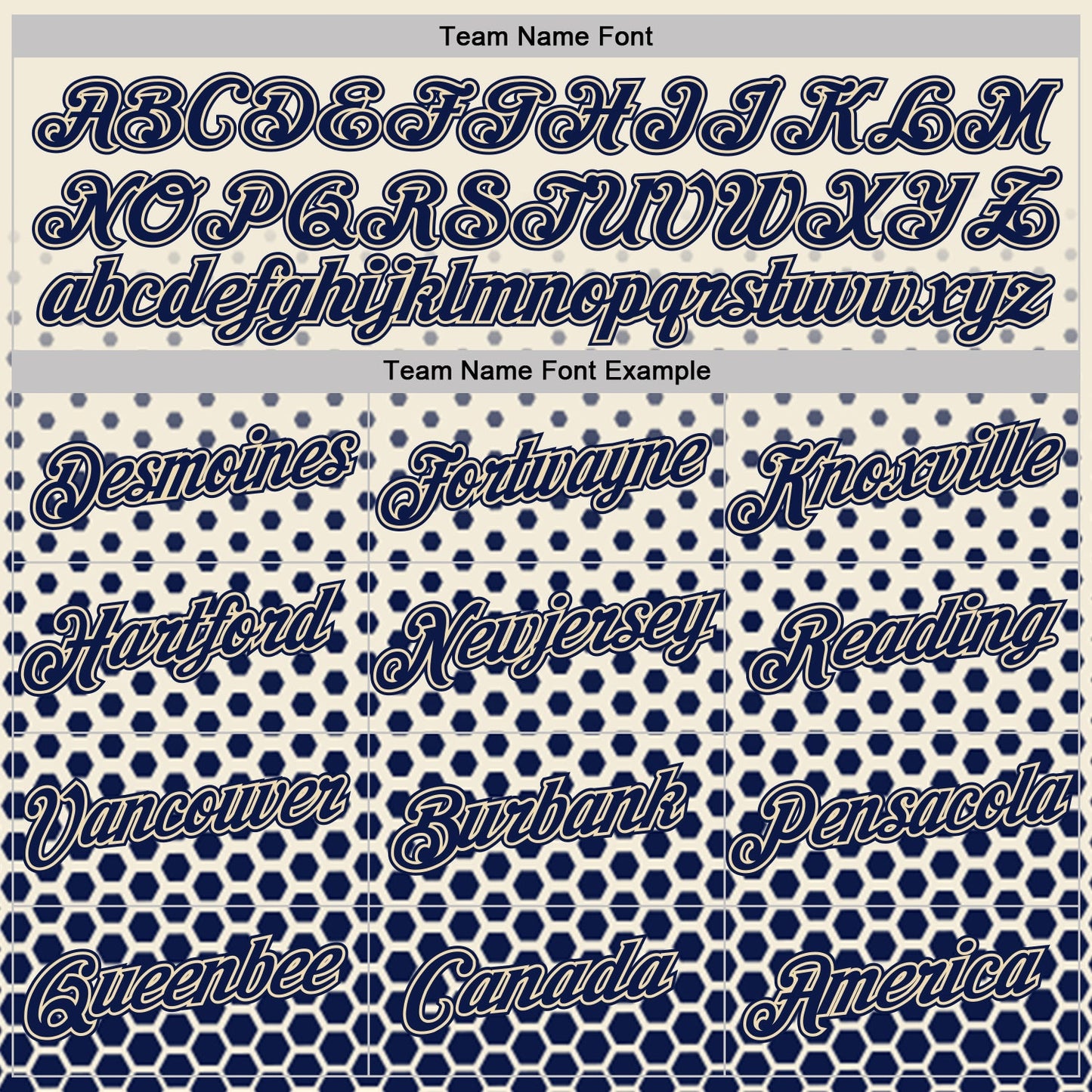 Custom Cream-Navy Geometric Hexagonal Dot Gradient Performance T-Shirt view 3