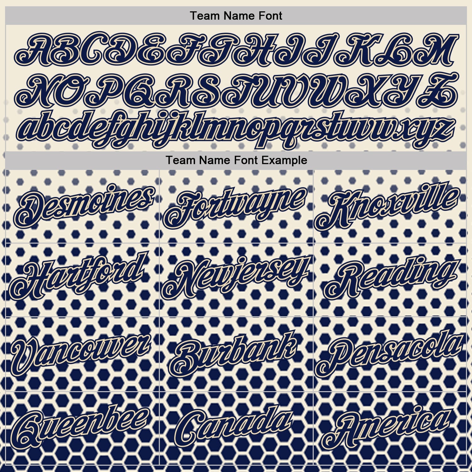 Custom Cream-Navy Geometric Hexagonal Dot Gradient Performance T-Shirt view 3