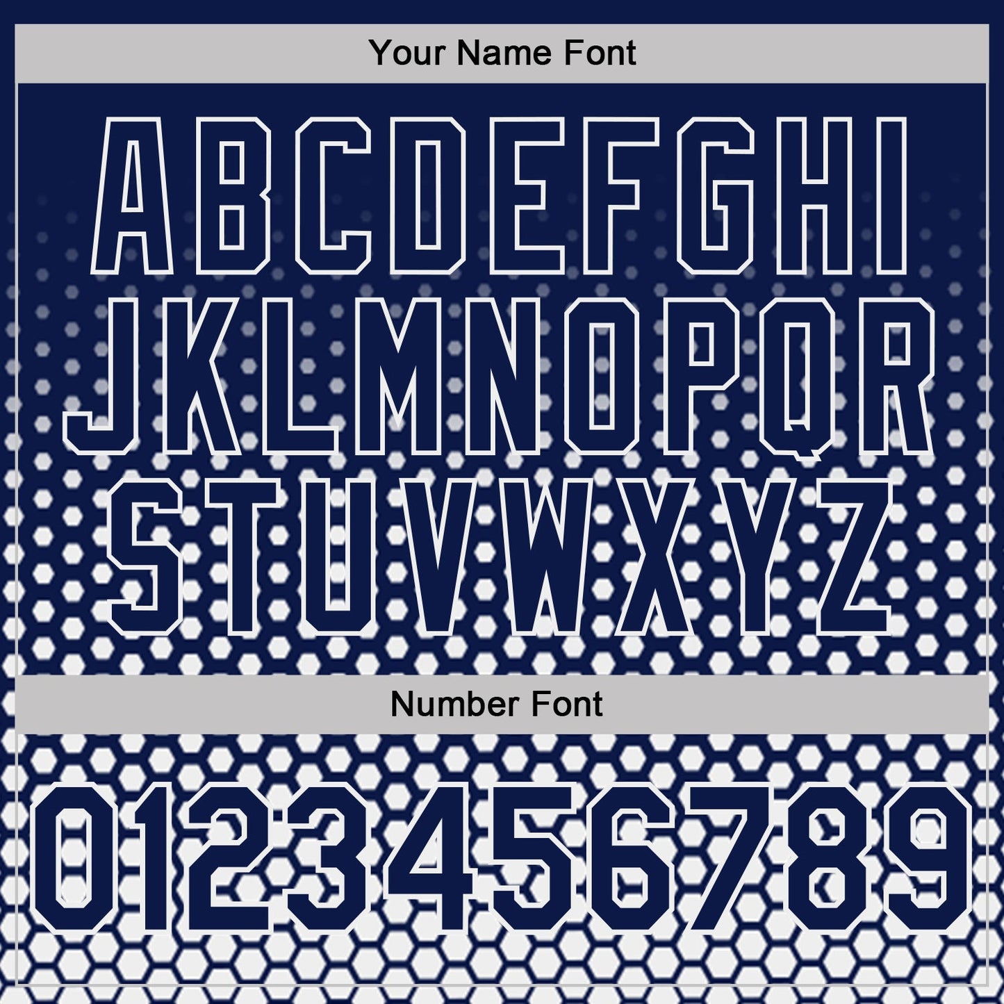 Custom Navy-White Geometric Hexagonal Dot Gradient Performance T-Shirt view 4