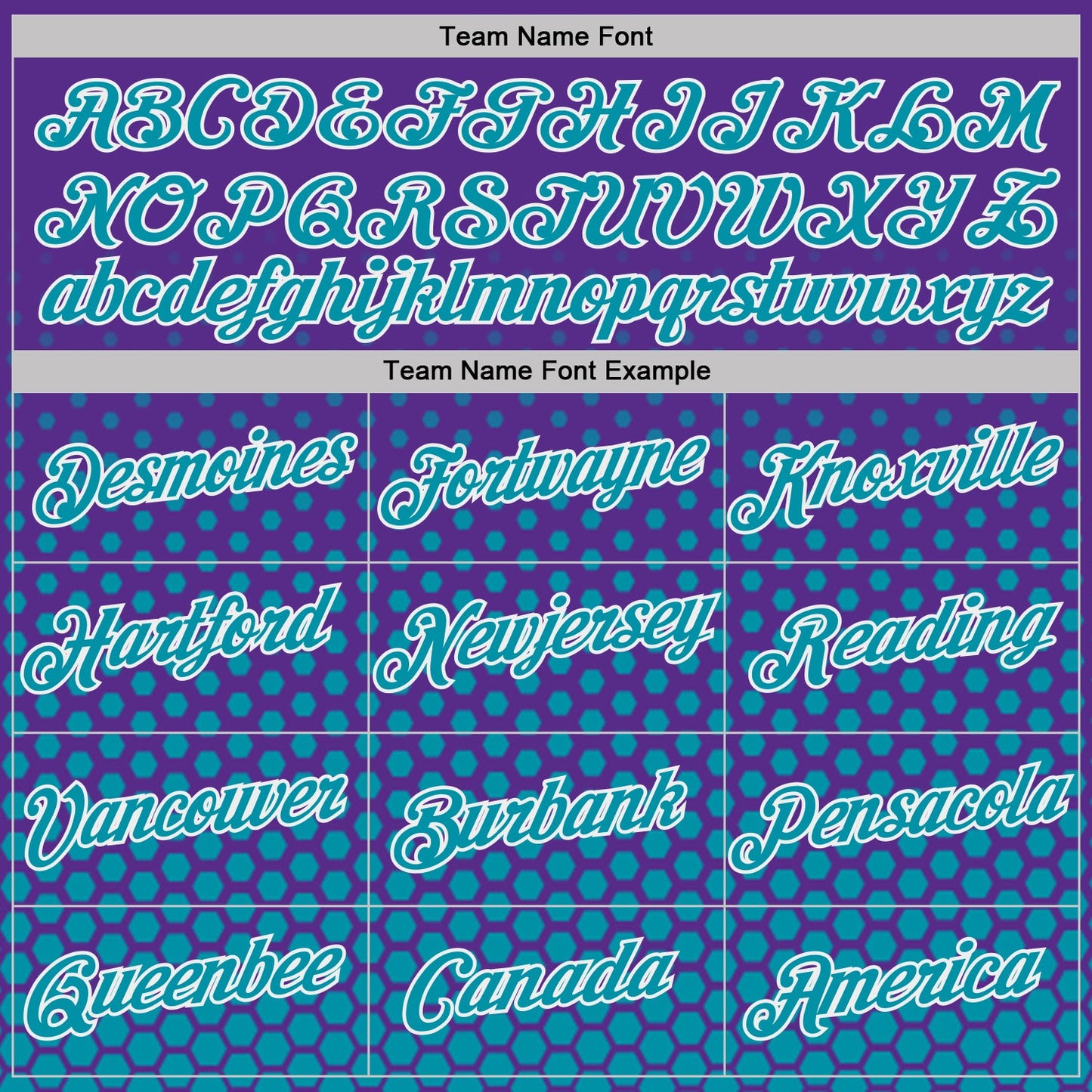 Custom Purple Teal-White Geometric Hexagonal Dot Gradient Performance T-Shirt view 3