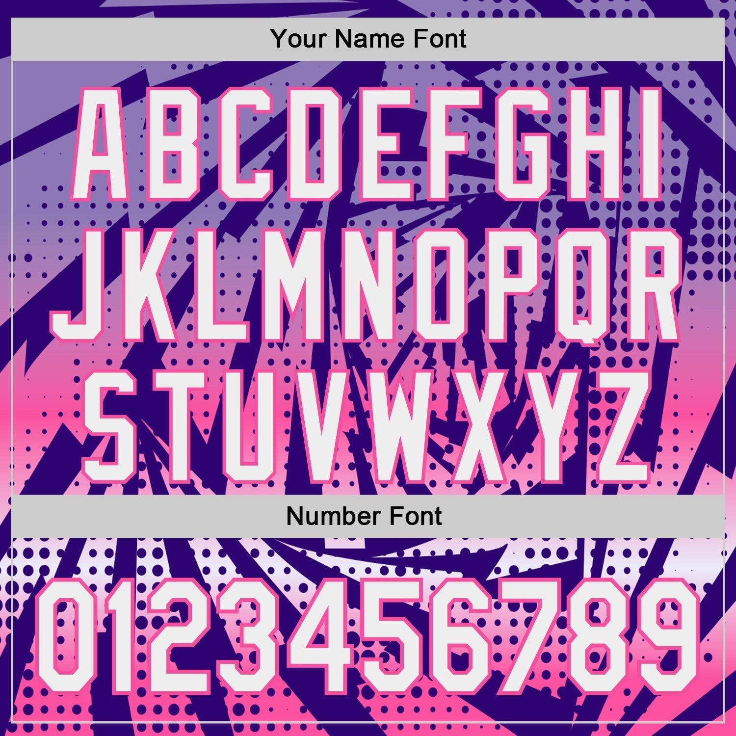 Custom Purple White-Pink Lightning Gradient Dot Authentic Baseball Jersey view 5