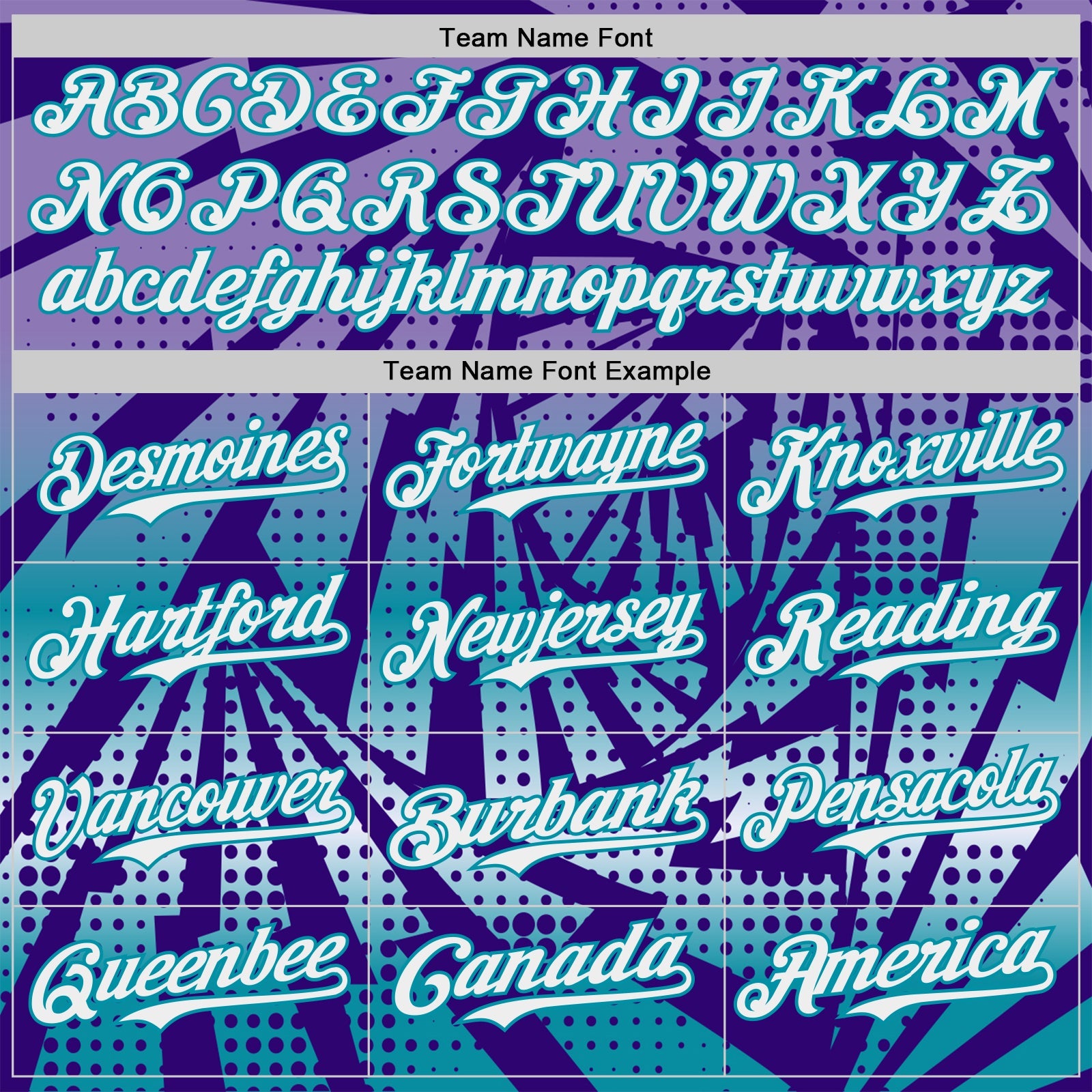 Custom Purple White-Teal Lightning Gradient Dot Authentic Baseball Jersey view 4