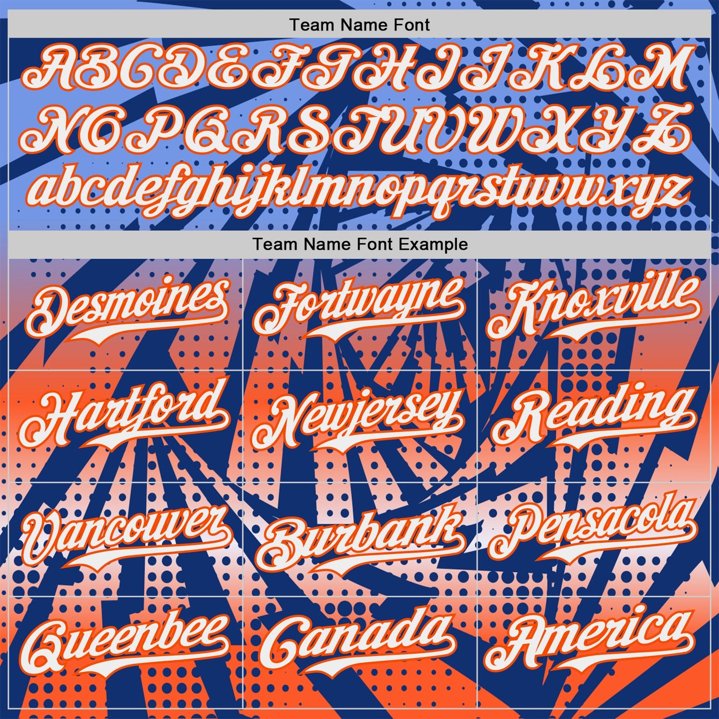Custom Royal White-Orange Lightning Gradient Dot Authentic Baseball Jersey view 4