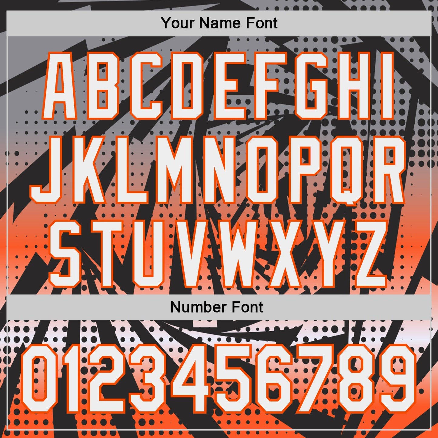 Custom Black White-Orange Lightning Gradient Dot Authentic Baseball Jersey view 5