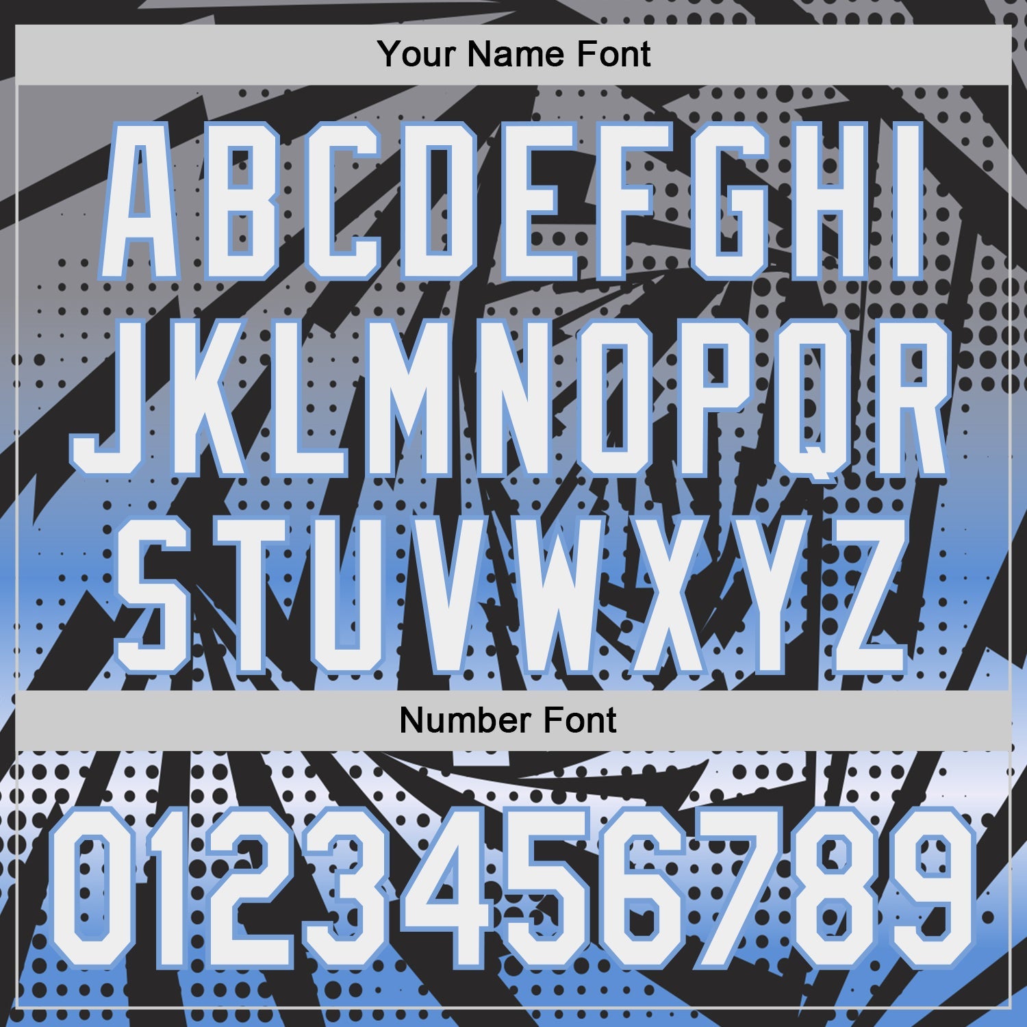 Custom Black White-Light Blue Lightning Gradient Dot Authentic Baseball Jersey view 5