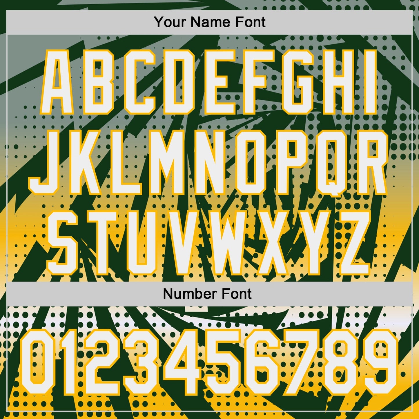 Custom Green White-Gold Lightning Gradient Dot Authentic Baseball Jersey view 5