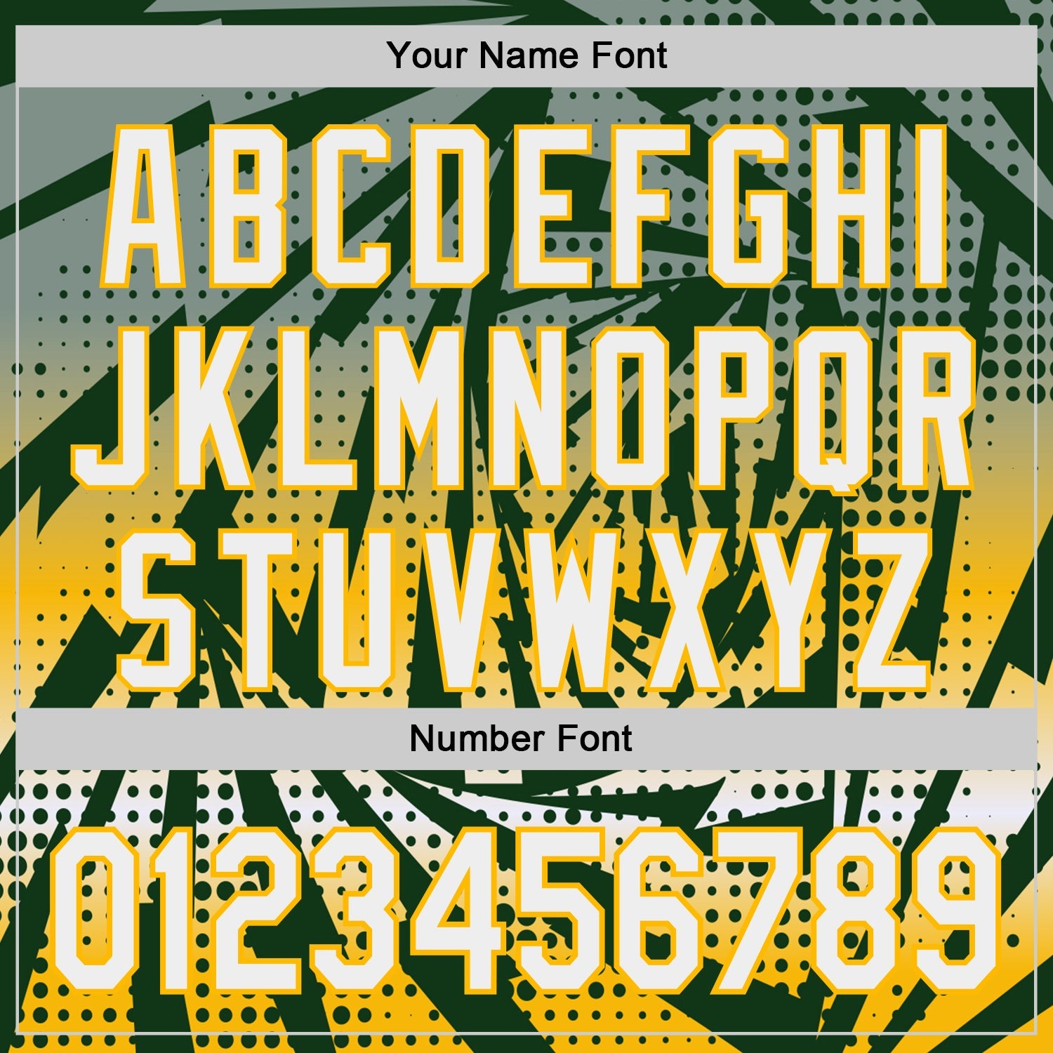 Custom Green White-Gold Lightning Gradient Dot Authentic Baseball Jersey view 5