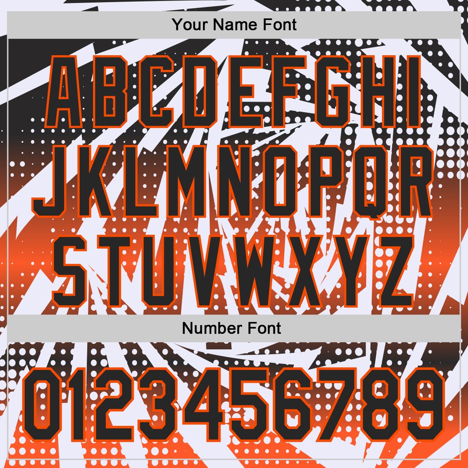 Custom White Black-Orange Lightning Gradient Dot Authentic Baseball Jersey view 5