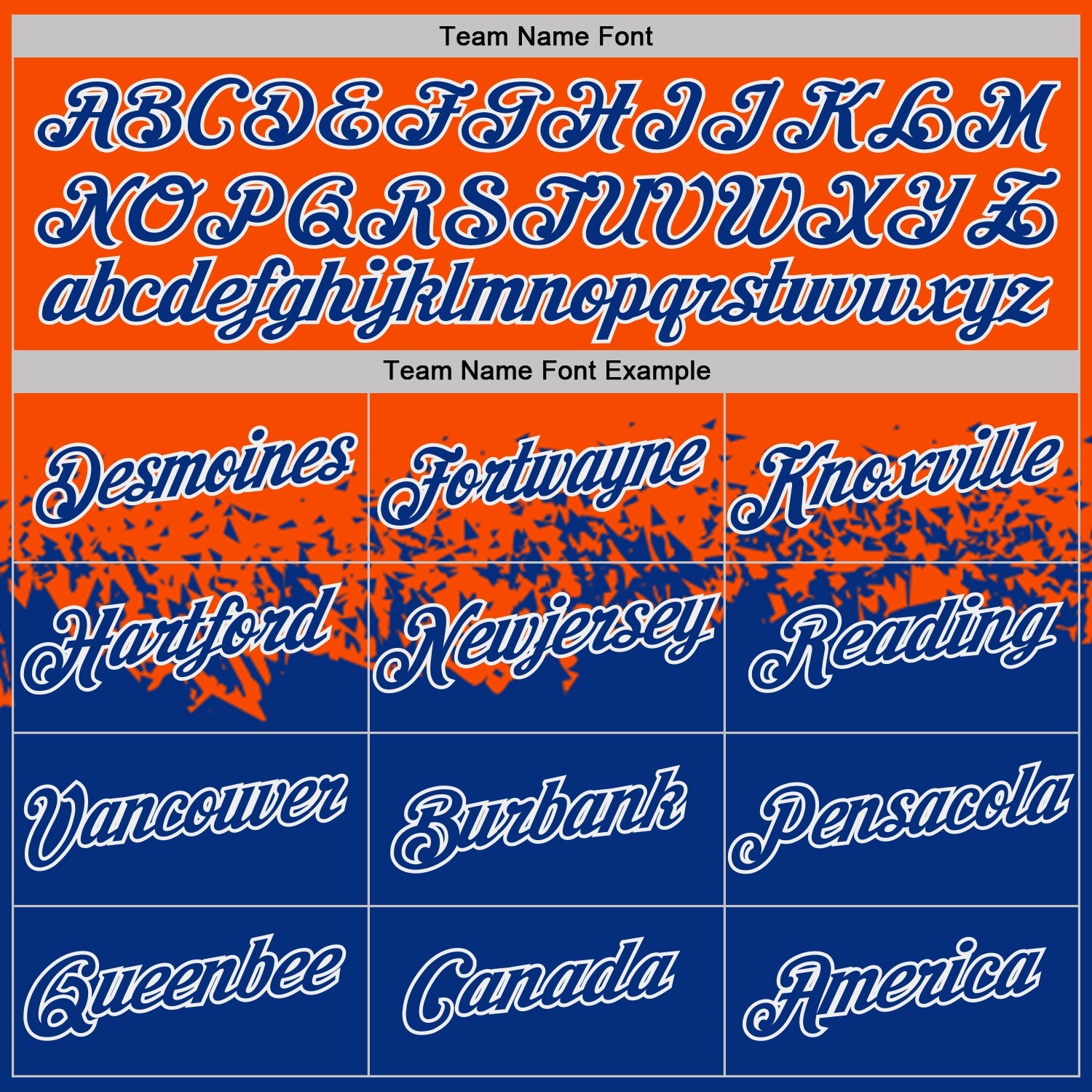 Custom Orange Royal-White Fade Geometric Splatter Fragmented Shards Performance T-Shirt view 3
