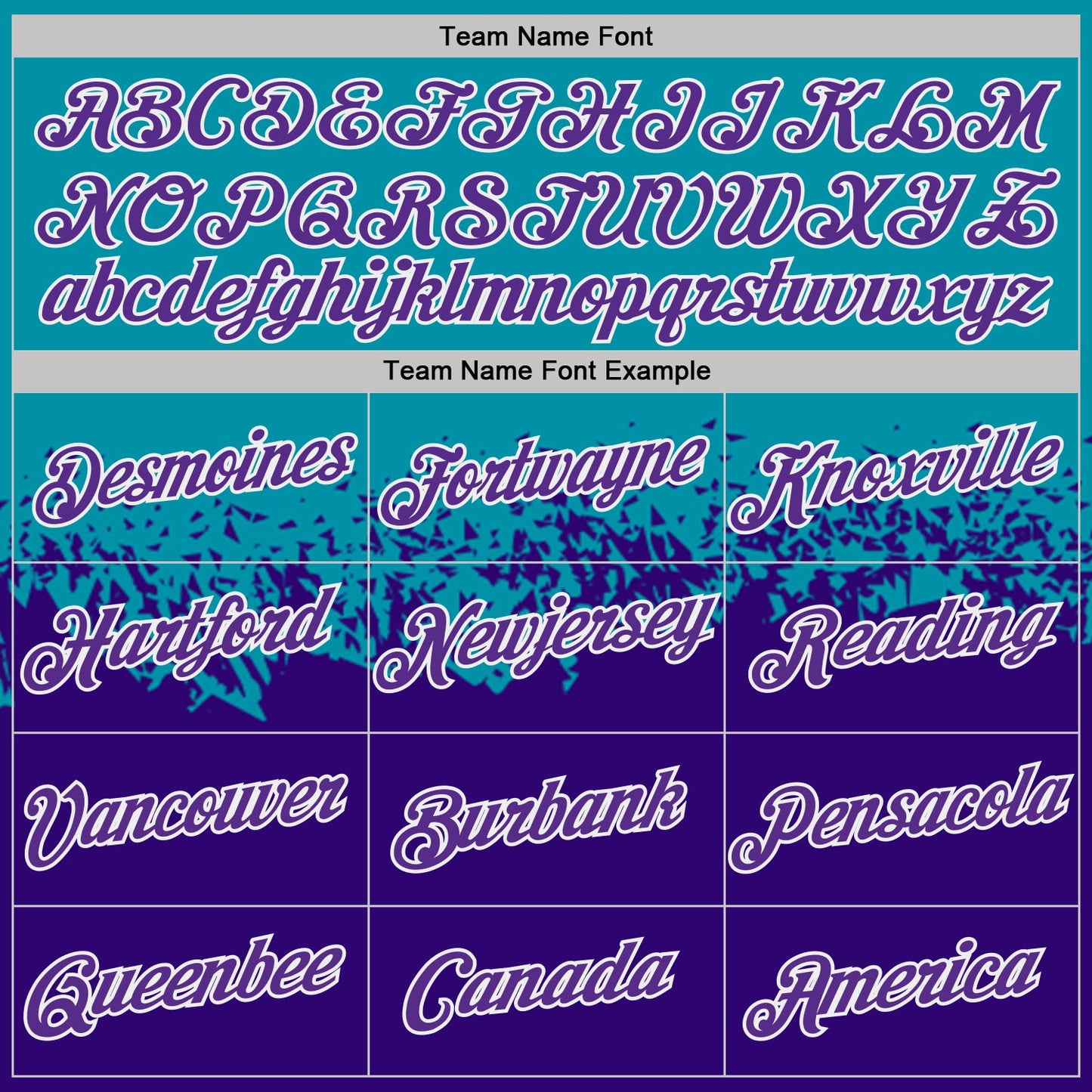 Custom Teal Purple-White Fade Geometric Splatter Fragmented Shards Performance T-Shirt view 3