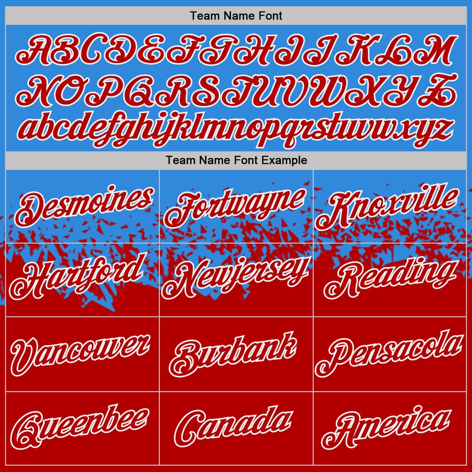 Custom Powder Blue Red-White Fade Geometric Splatter Fragmented Shards Performance T-Shirt view 3