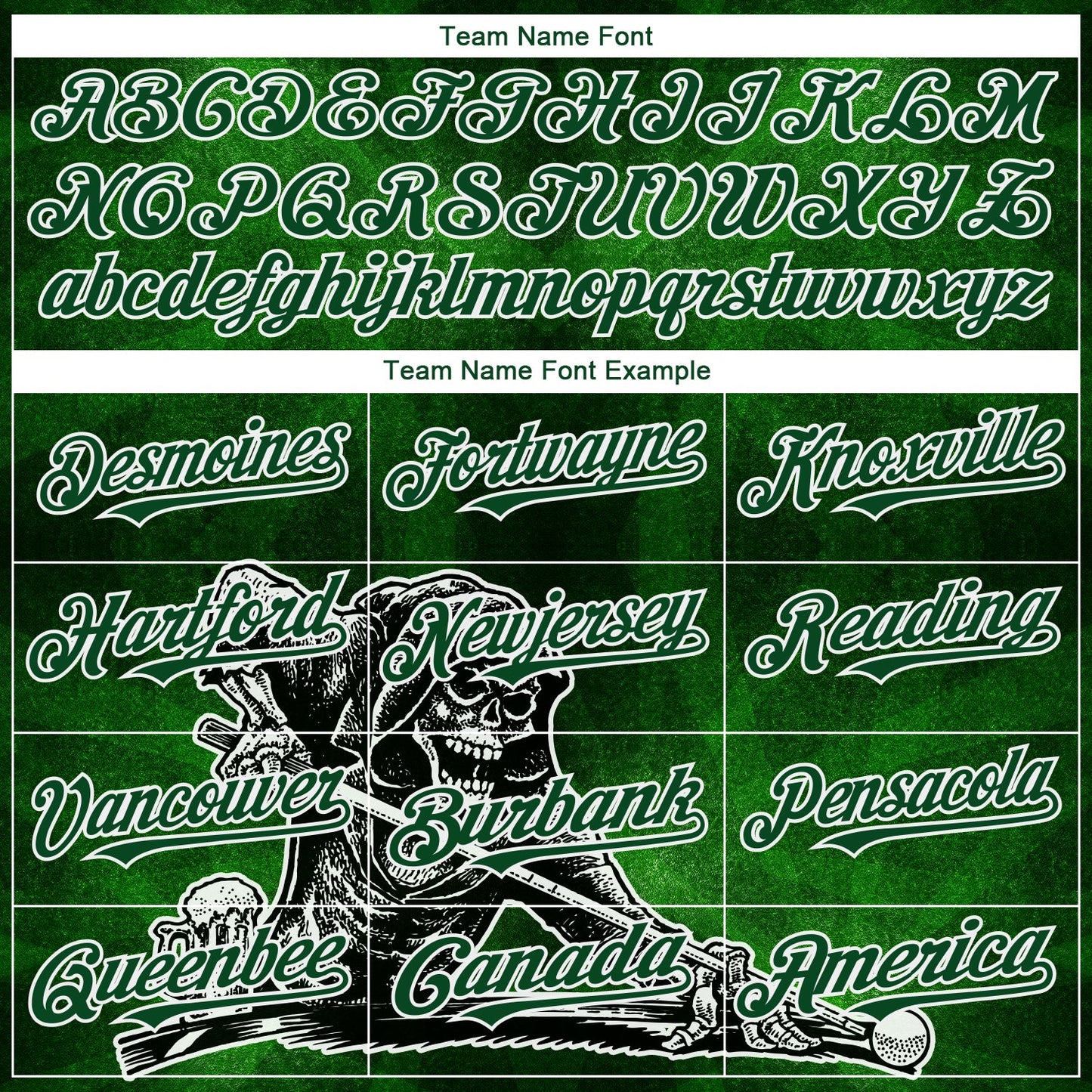 Custom Green White 3D Pattern Design A Skeleton Playing Billiards While Drinking A Beer Authentic Baseball Jersey view 4