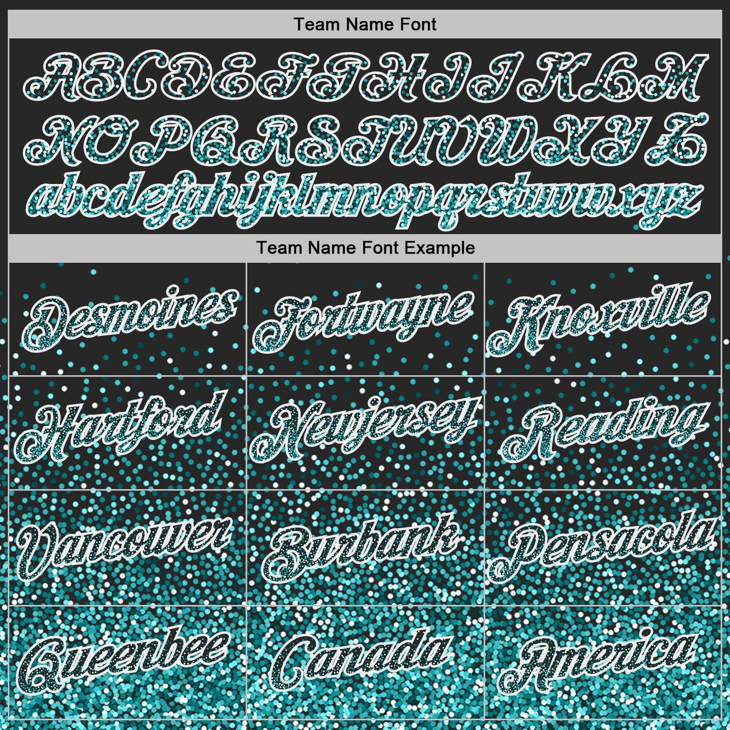 Custom Black Teal-White Colorful Sparkle Gradient Dots Performance T-Shirt view 3