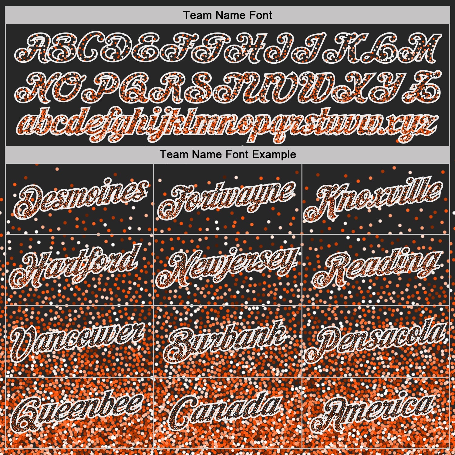 Custom Black Orange-White Colorful Sparkle Gradient Dots Performance T-Shirt view 3