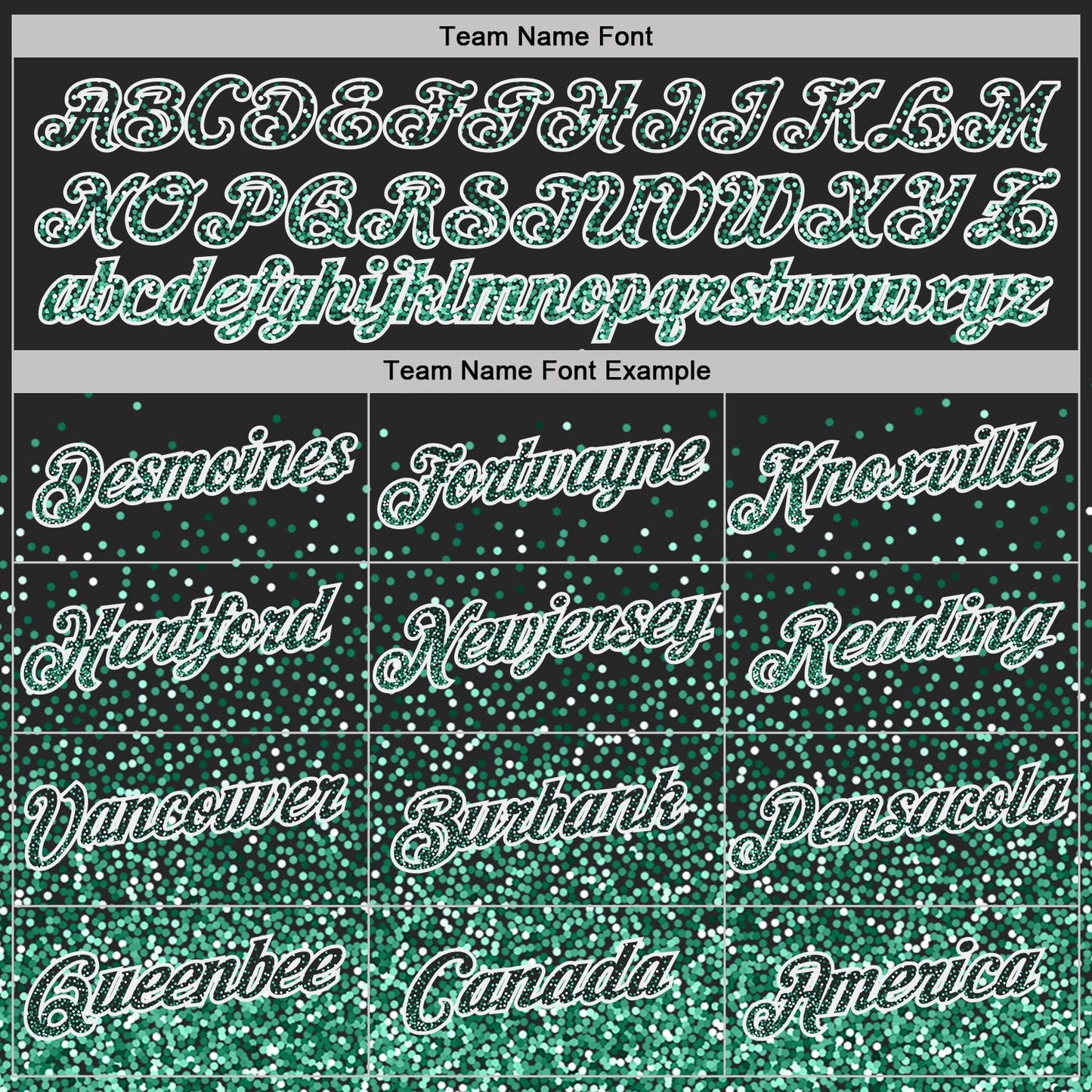 Custom Black Kelly Green-White Colorful Sparkle Gradient Dots Performance T-Shirt view 3