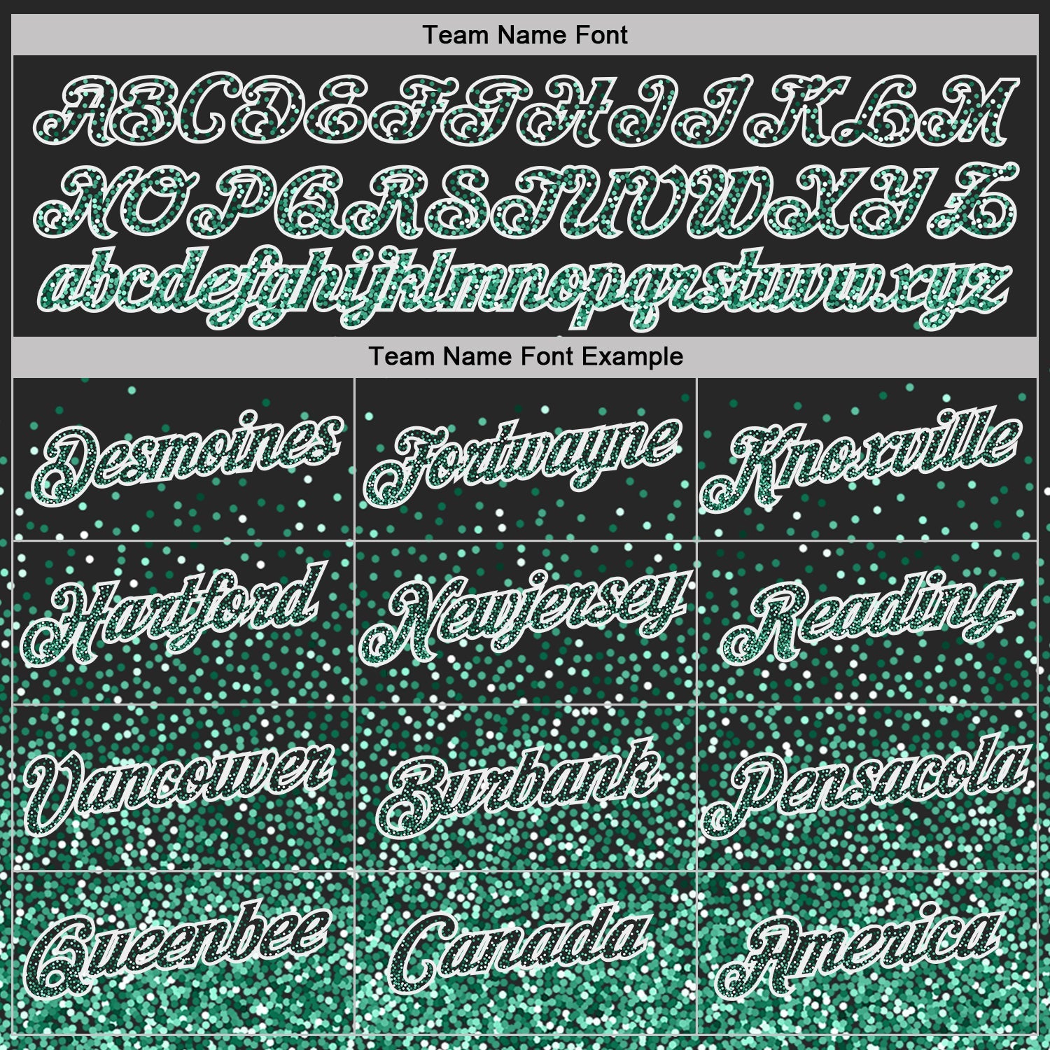 Custom Black Kelly Green-White Colorful Sparkle Gradient Dots Performance T-Shirt view 3