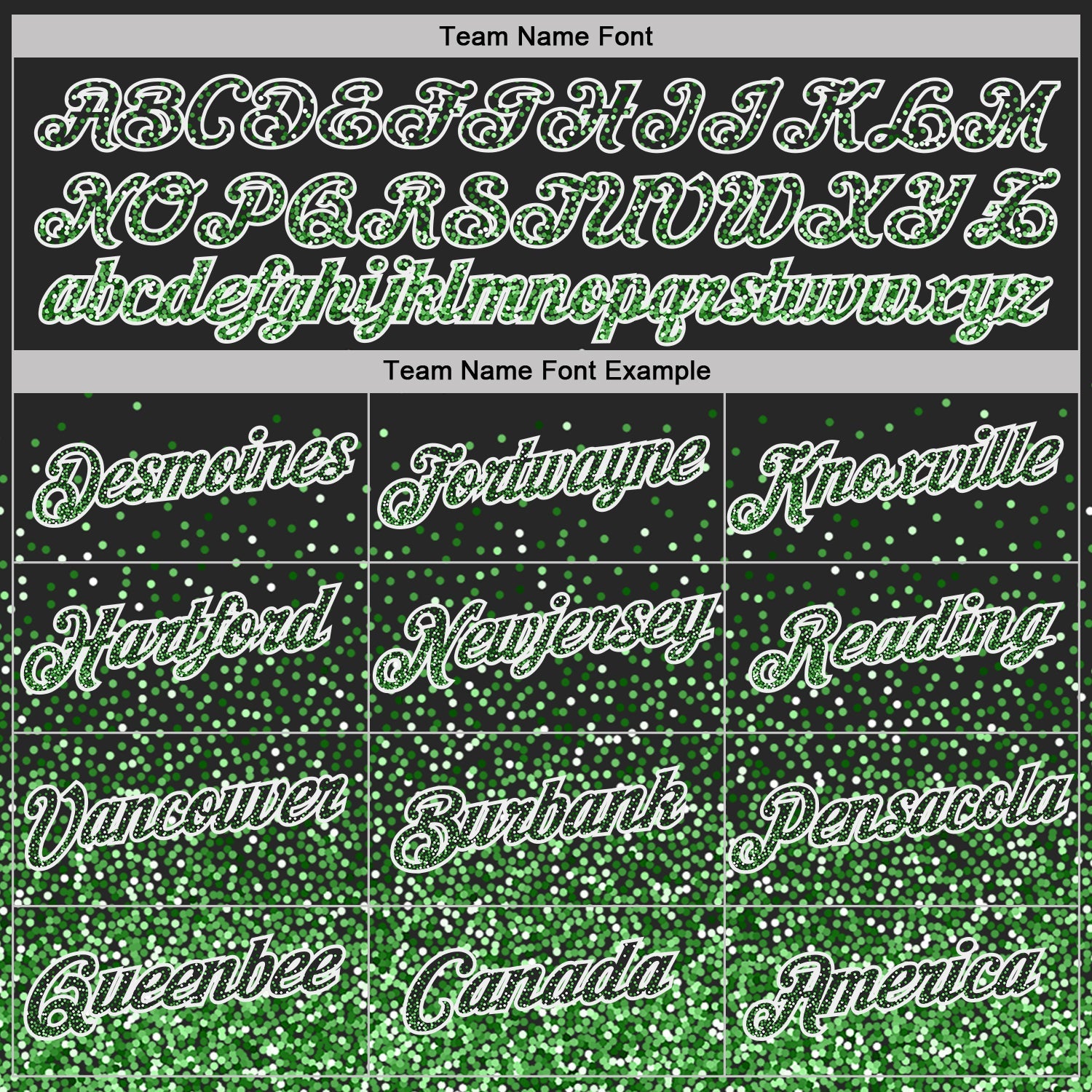 Custom Black Pea Green-White Colorful Sparkle Gradient Dots Performance T-Shirt view 3