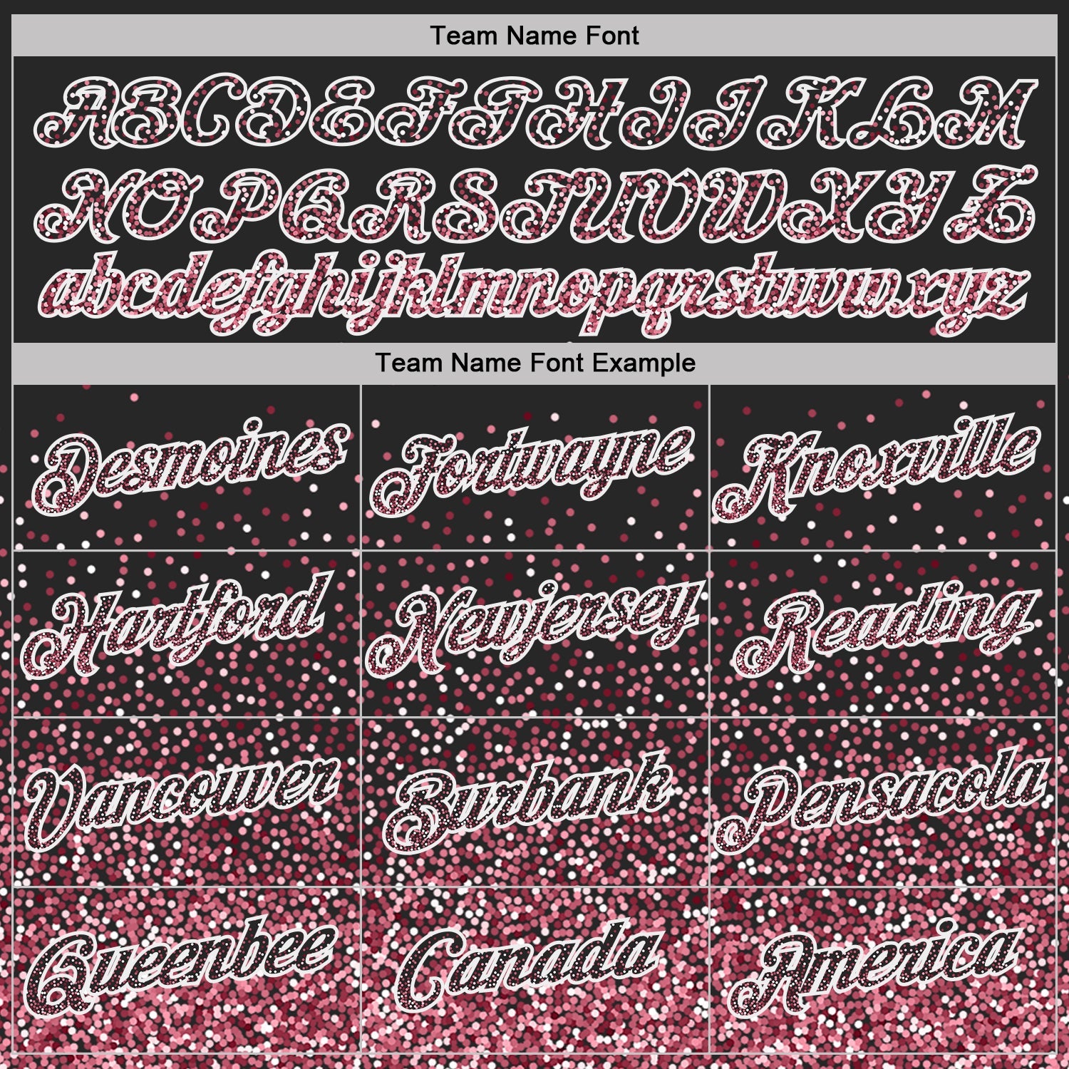 Custom Black Crimson-White Colorful Sparkle Gradient Dots Performance T-Shirt view 3