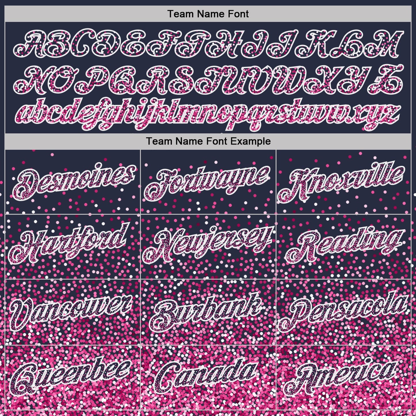 Custom Navy Pink-White Colorful Sparkle Gradient Dots Performance T-Shirt view 3