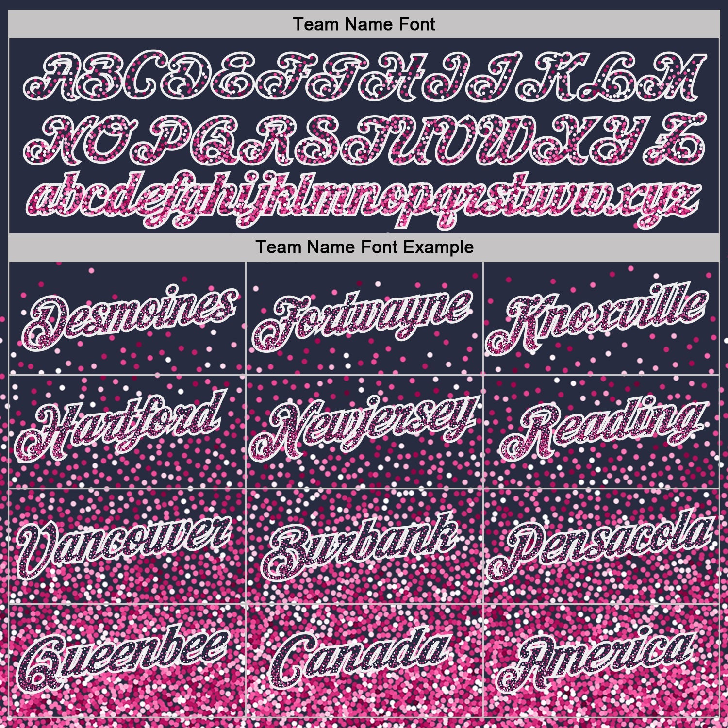 Custom Navy Pink-White Colorful Sparkle Gradient Dots Performance T-Shirt view 3