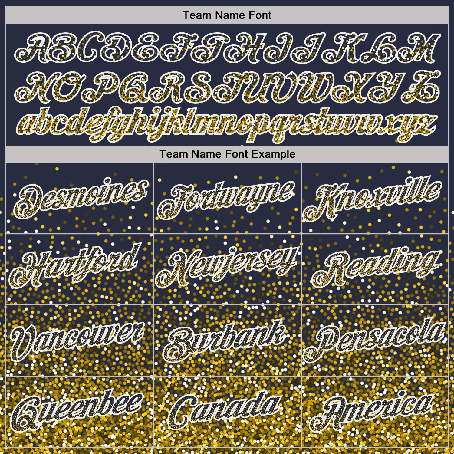 Custom Navy Yellow-White Colorful Sparkle Gradient Dots Performance T-Shirt view 3