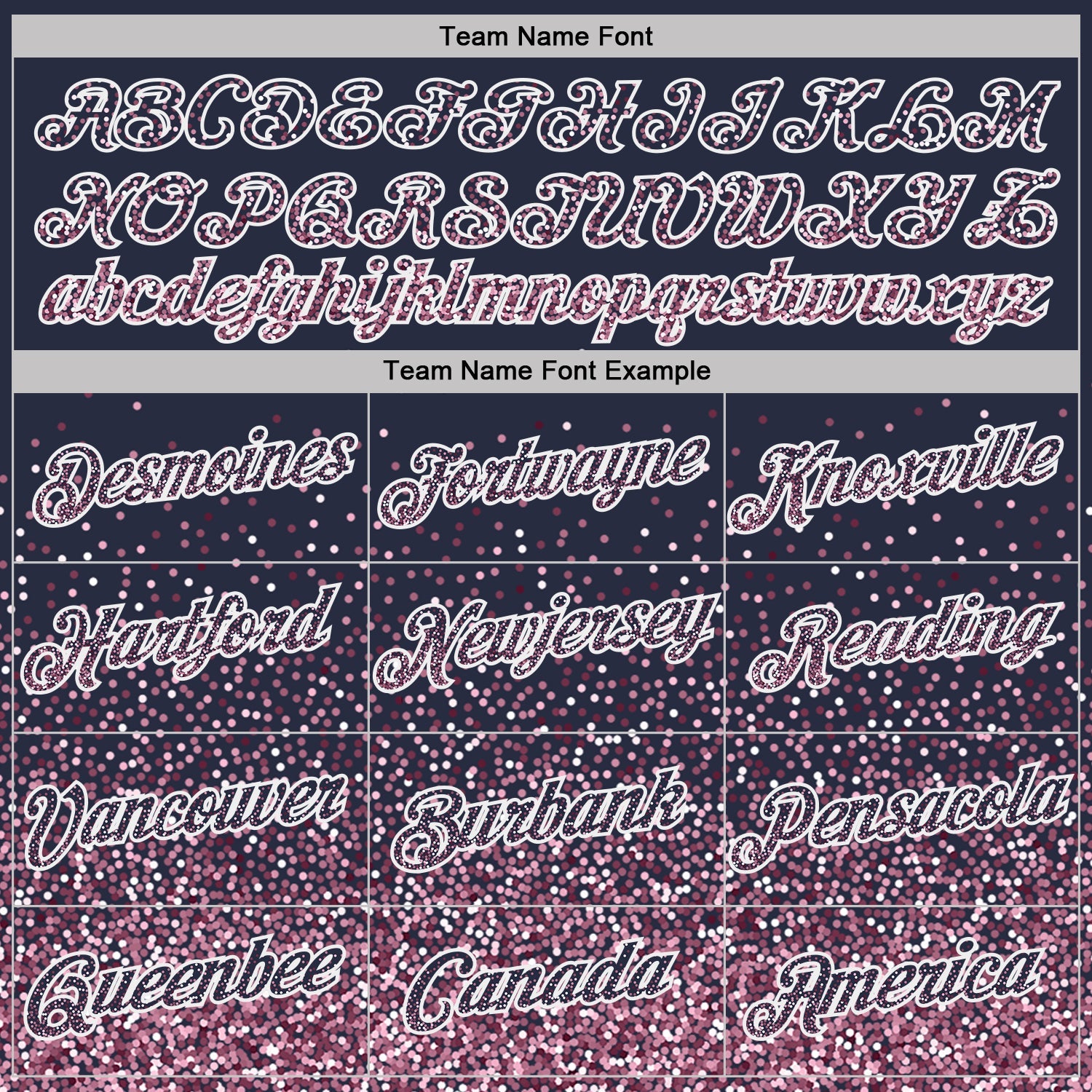 Custom Navy Light Pink-White Colorful Sparkle Gradient Dots Performance T-Shirt view 3