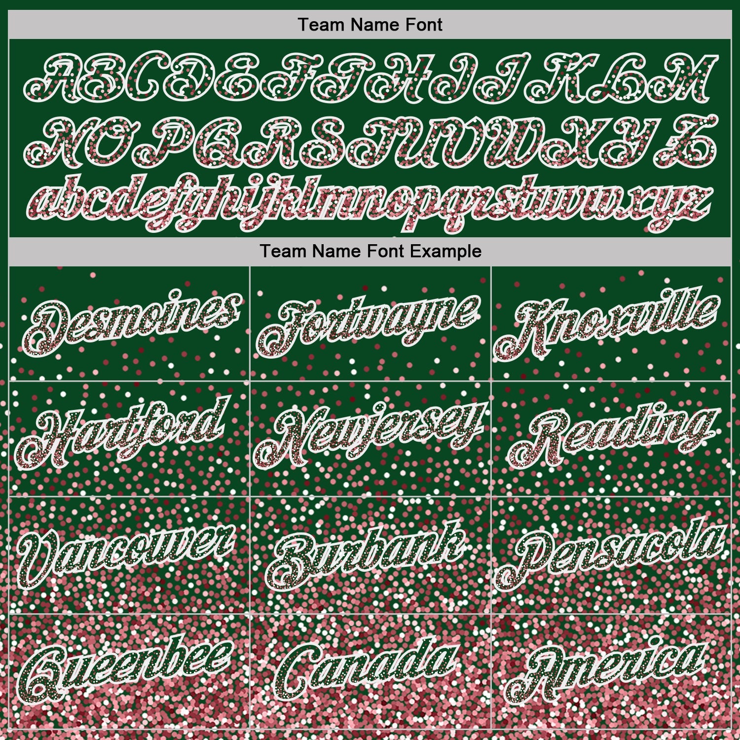 Custom Green Medium Pink-White Colorful Sparkle Gradient Dots Performance T-Shirt view 3